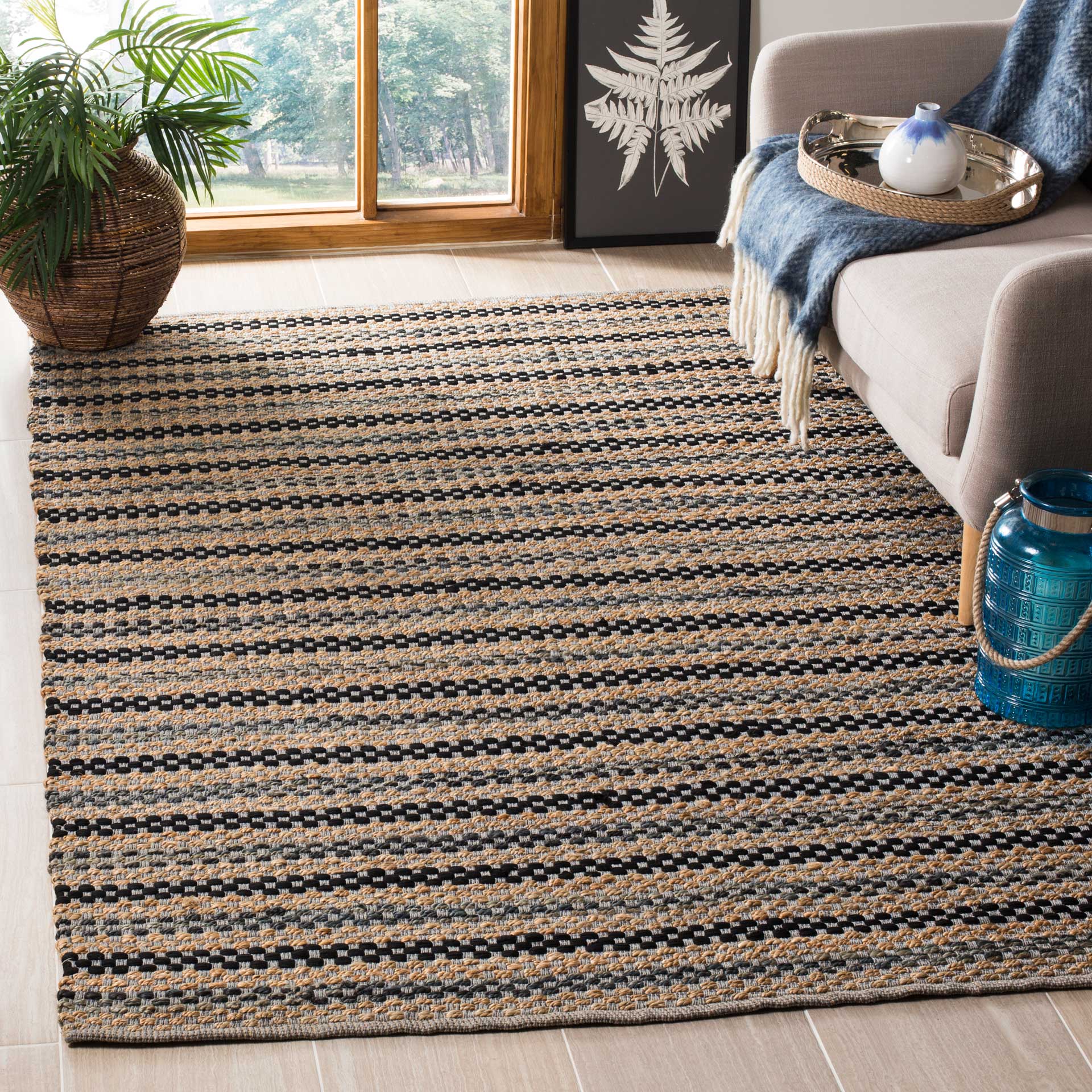 Cape Cod Gray/Black Area Rug - Image 5