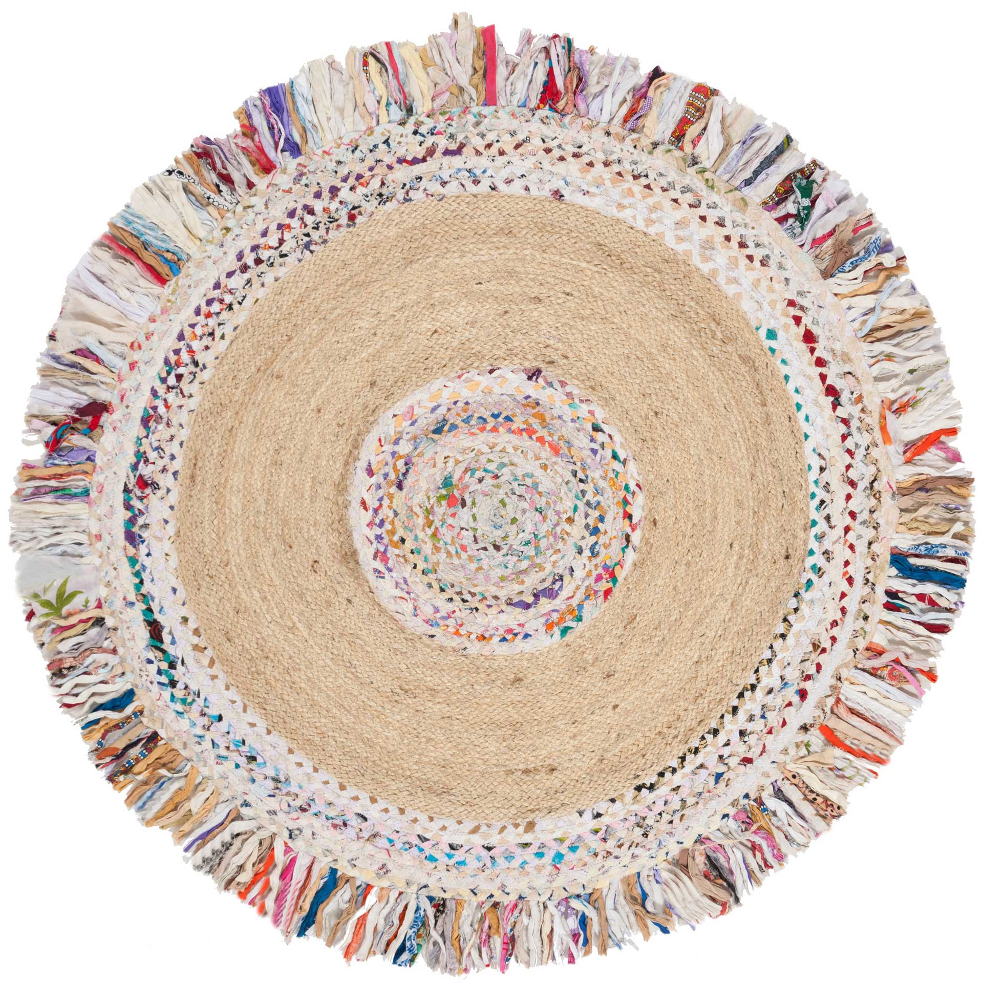 Cape Cod Ivory/Light Beige Round Rug - Image 2