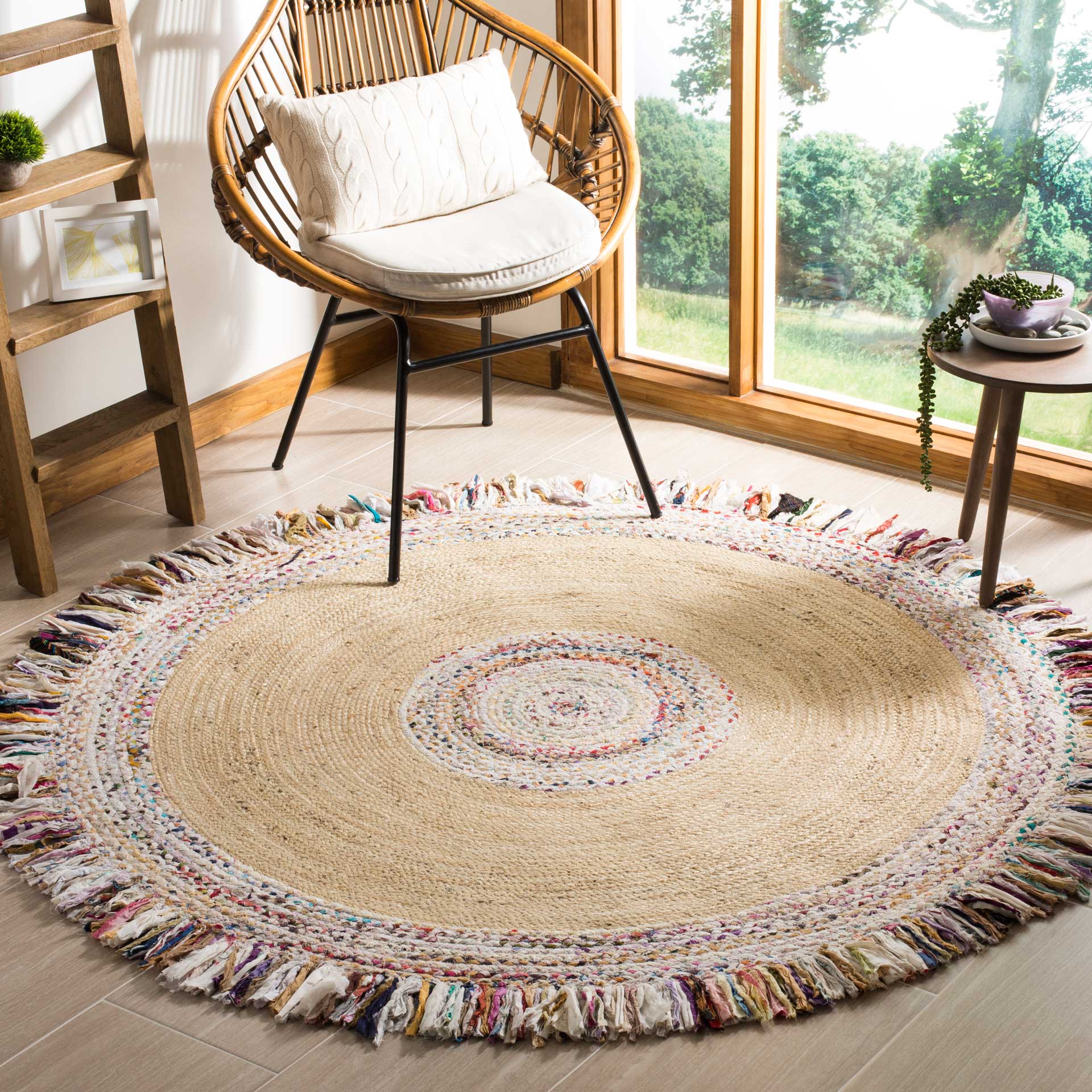 Cape Cod Ivory/Light Beige Round Rug - Image 5