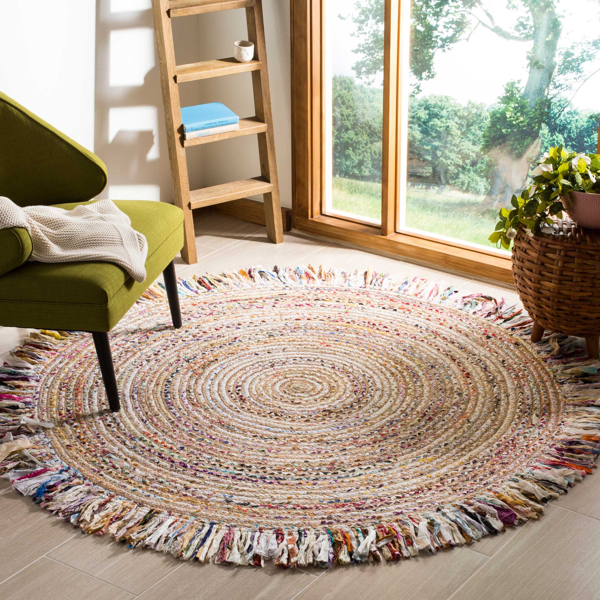 Cape Cod Ivory/Multi Round Rug - Image 5