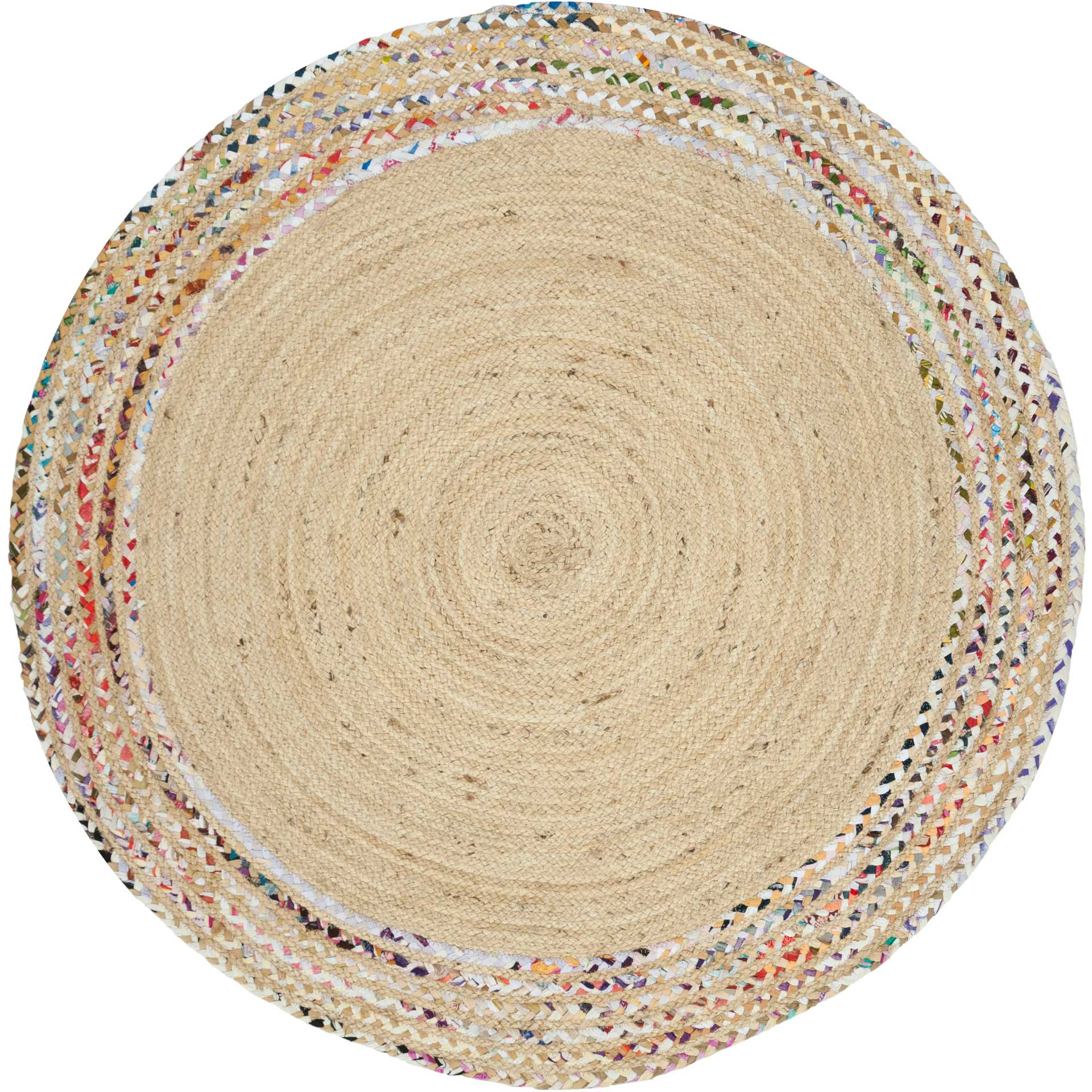 Cape Cod Light Beige/Ivory Round Rug - Image 2