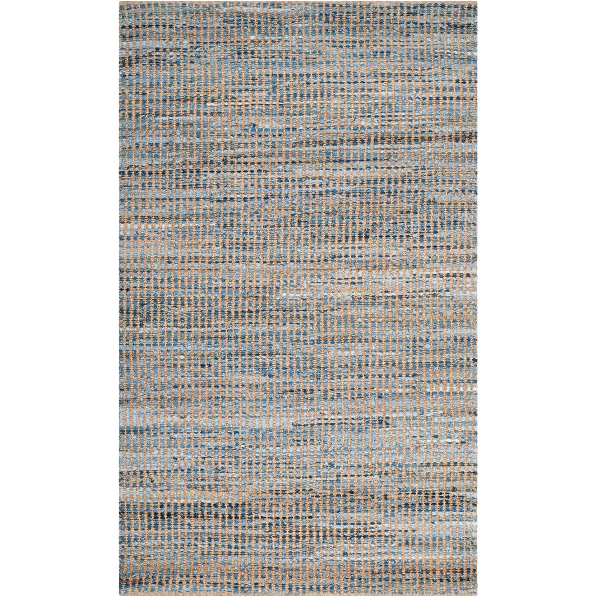 Cape Cod Linear Blue/Natural Area Rug - Image 4