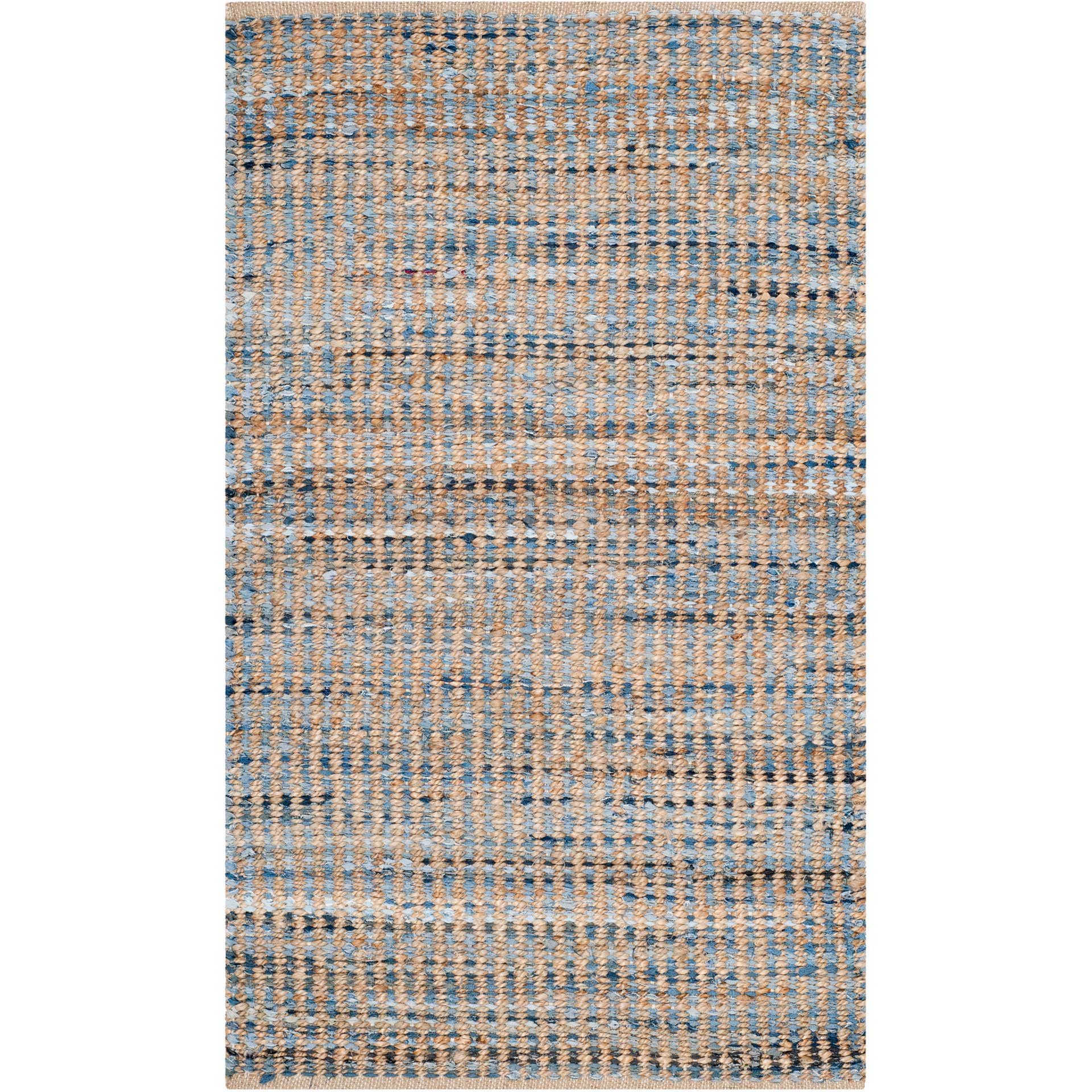 Cape Cod Linear Blue/Natural Area Rug - Image 5