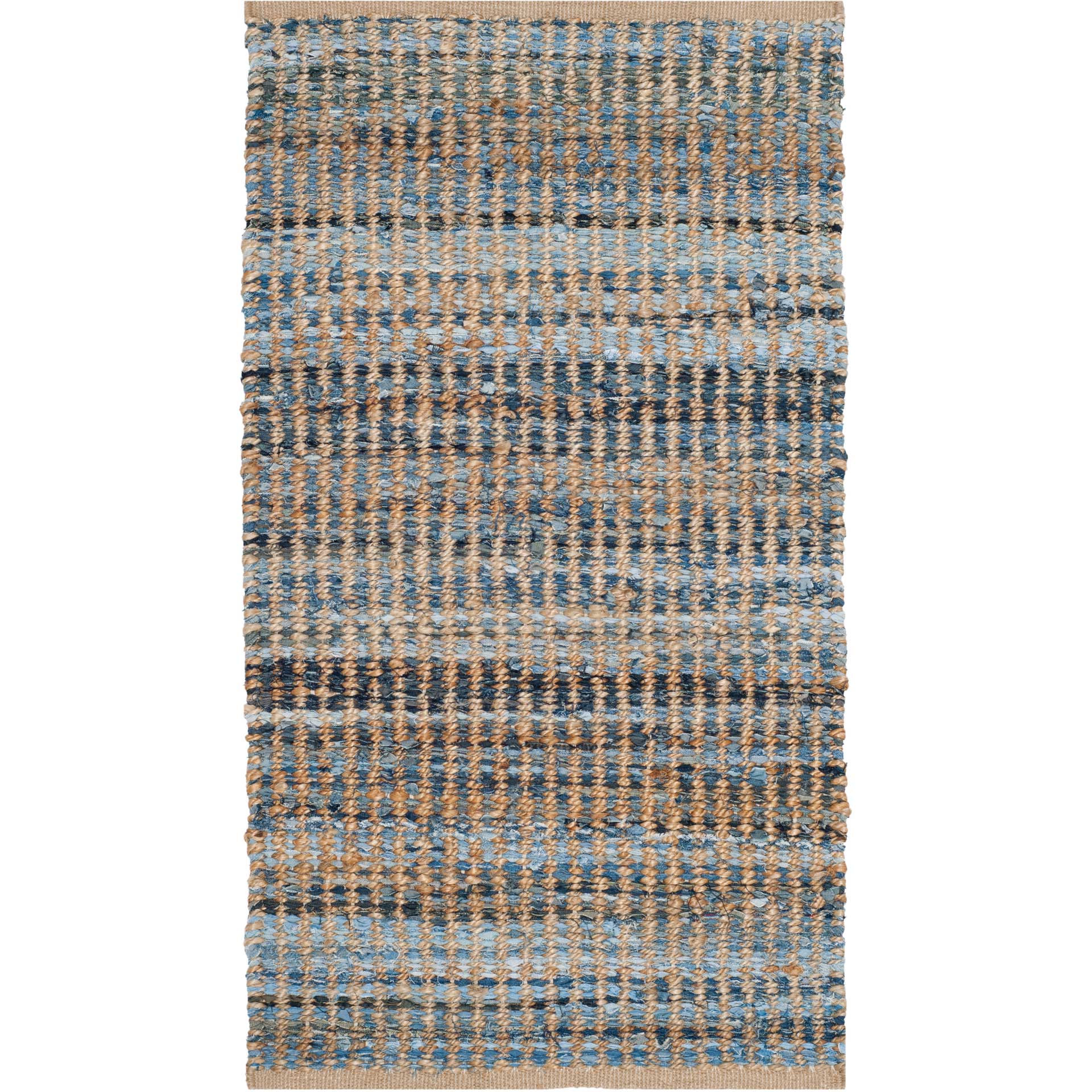 Cape Cod Linear Blue/Natural Area Rug - Image 6