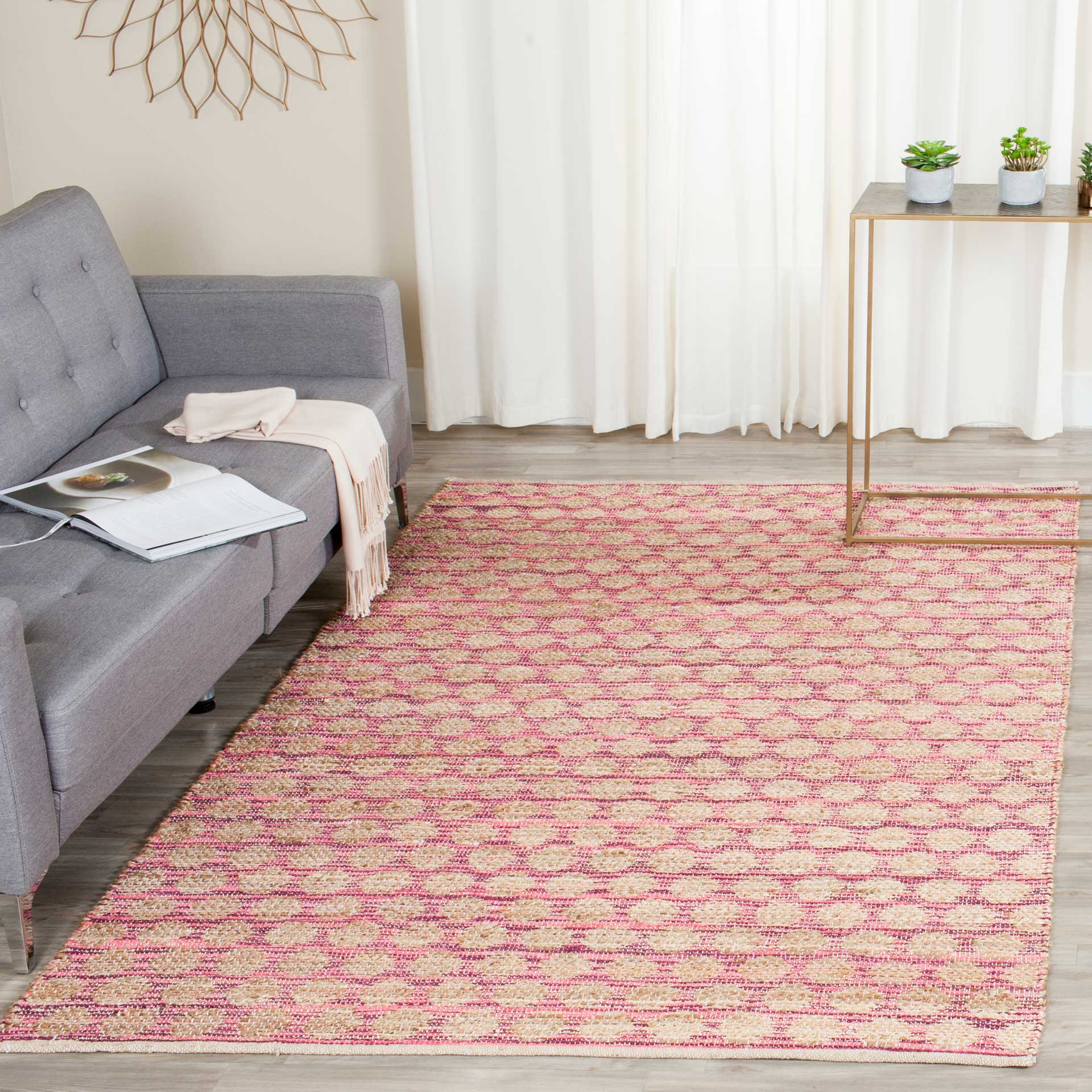 Cape Cod Maroon/Natural Area Rug - Image 5
