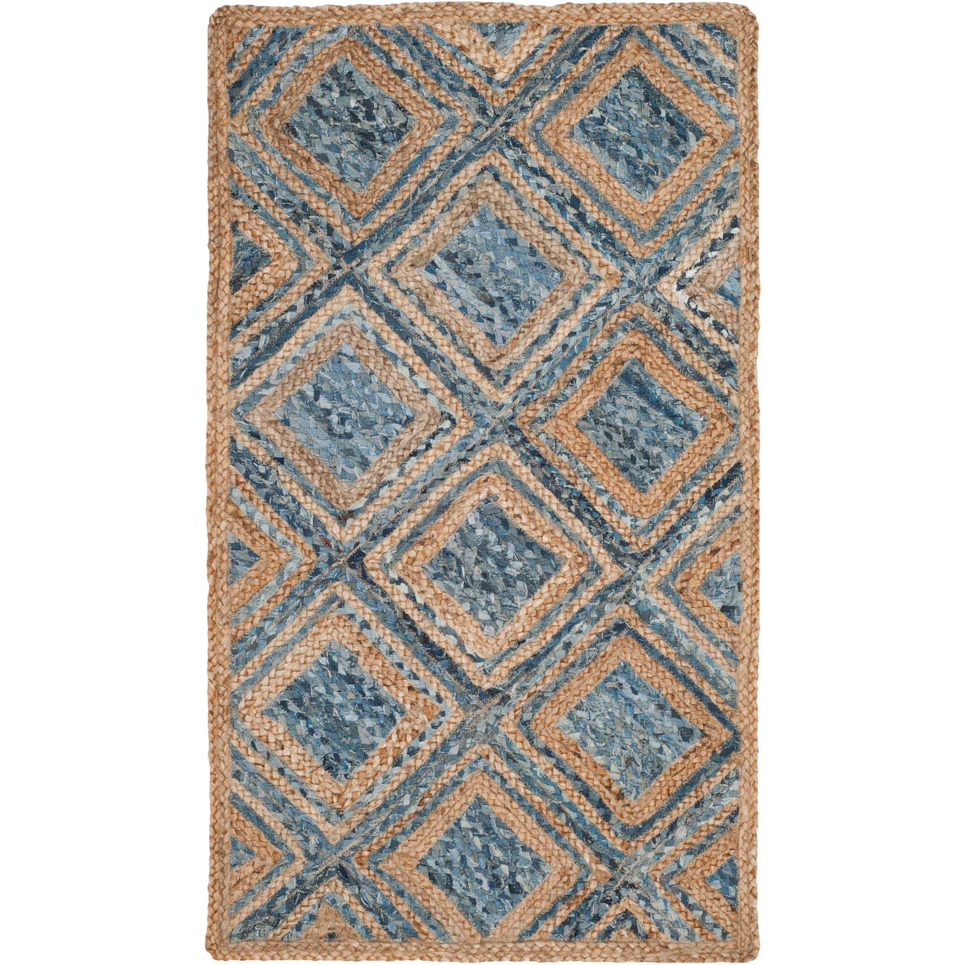 Cape Cod Natural/Blue Area Rug - Image 4
