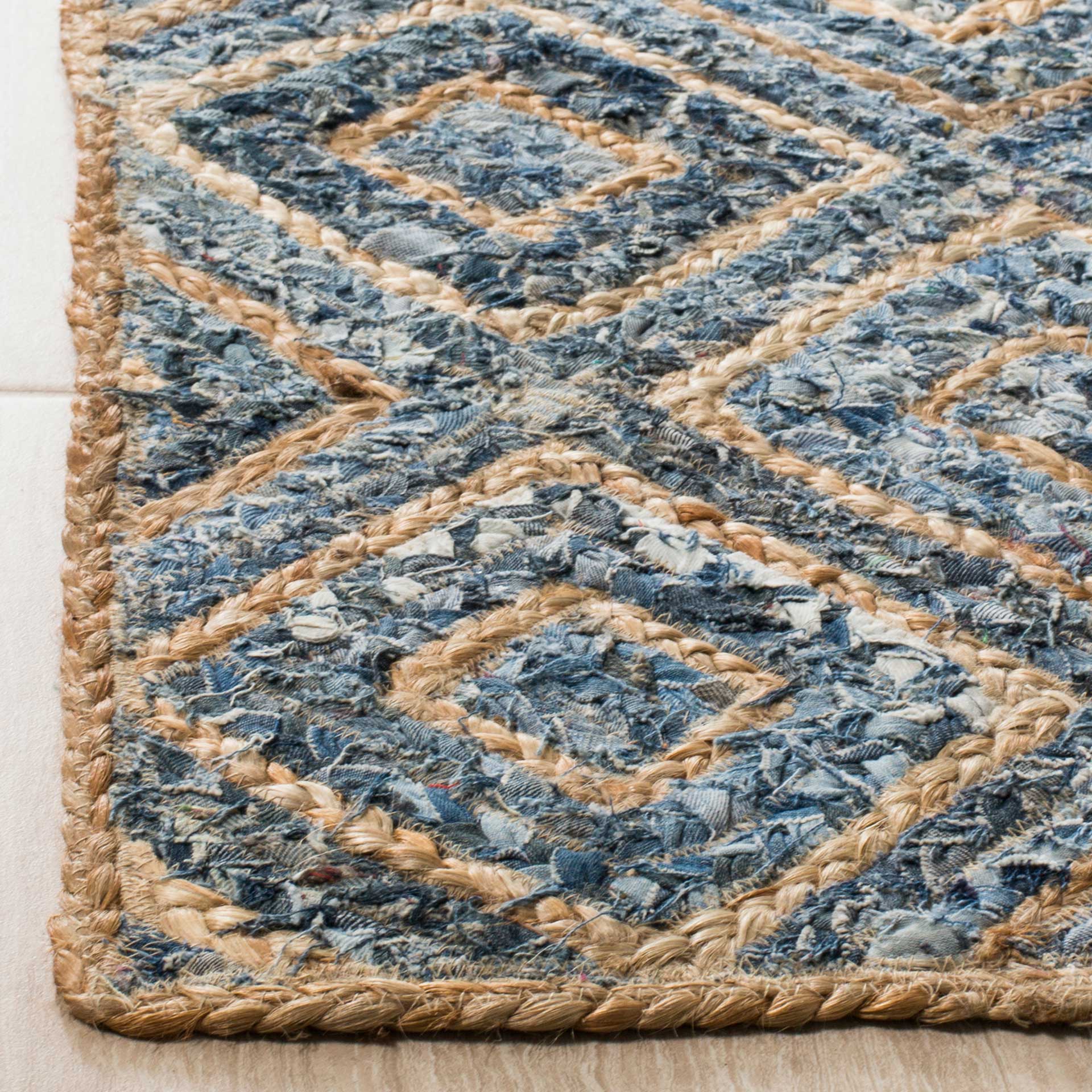 Cape Cod Natural/Blue Area Rug - Image 5