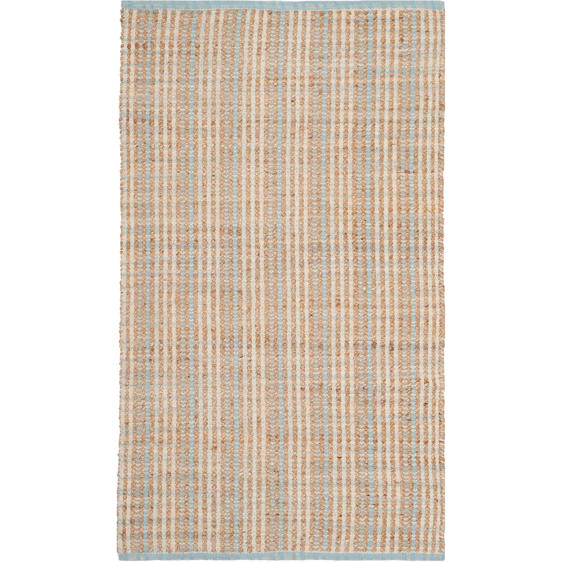 Cape Cod Natural/Light Blue Area Rug - Image 4