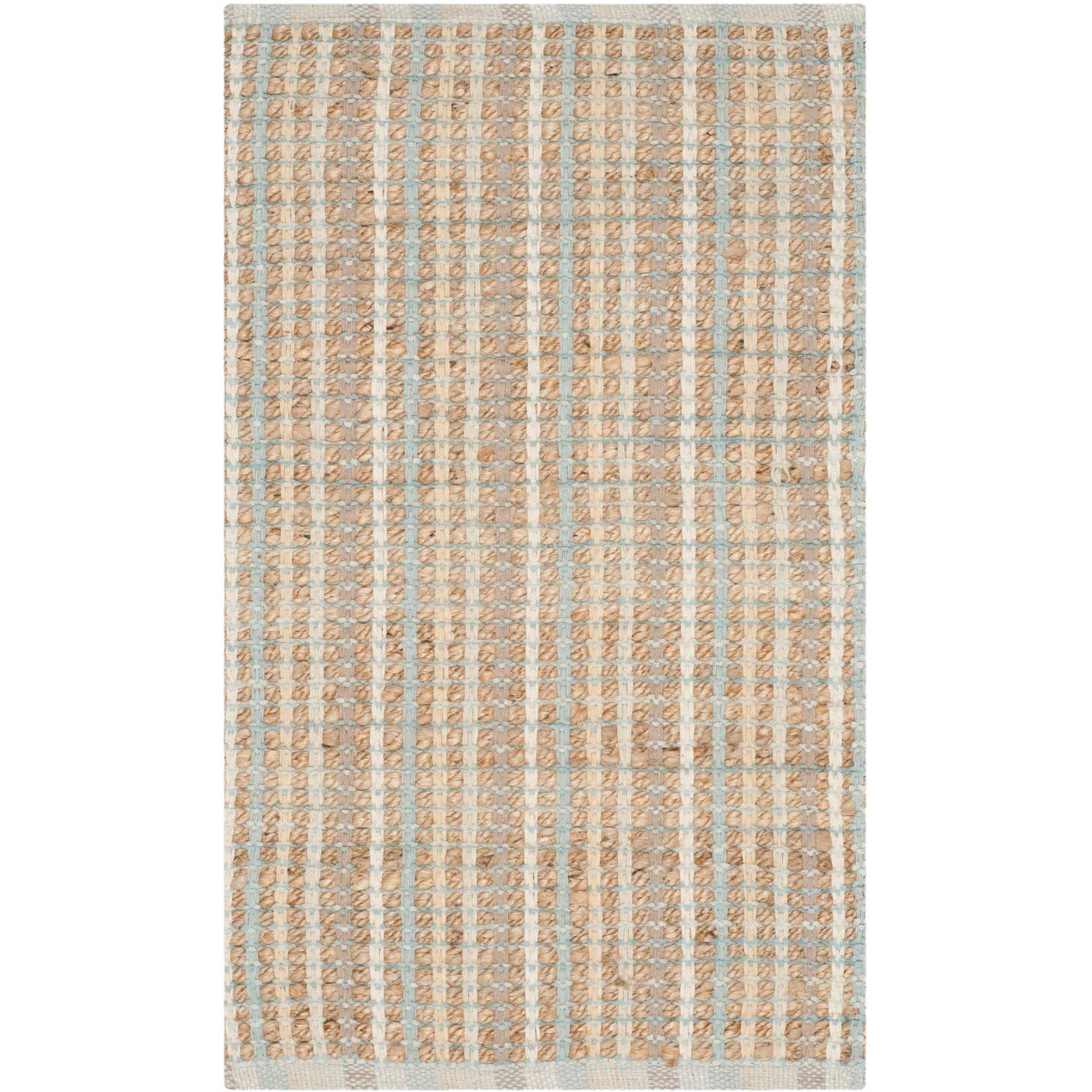 Cape Cod Natural/Light Blue Area Rug - Image 5