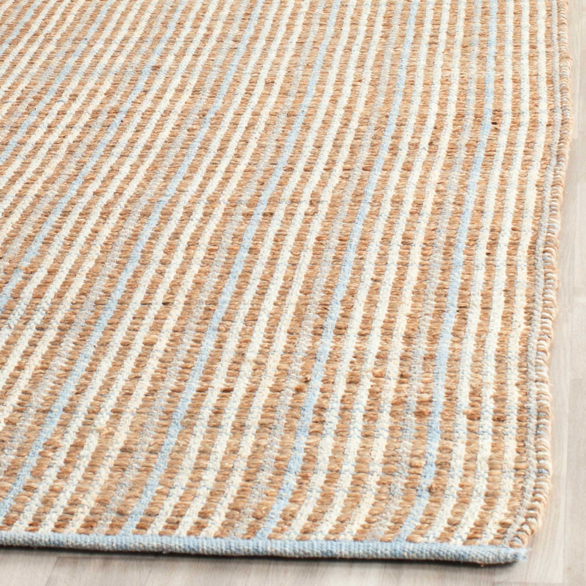Cape Cod Natural/Light Blue Area Rug - Image 6