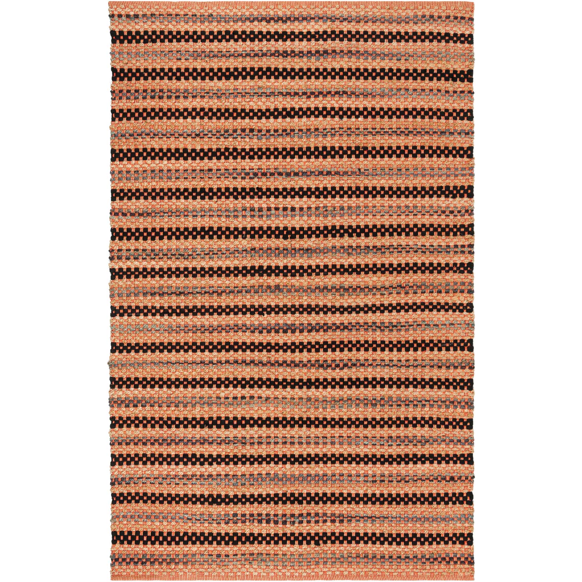 Cape Cod Orange/Black Area Rug - Image 2