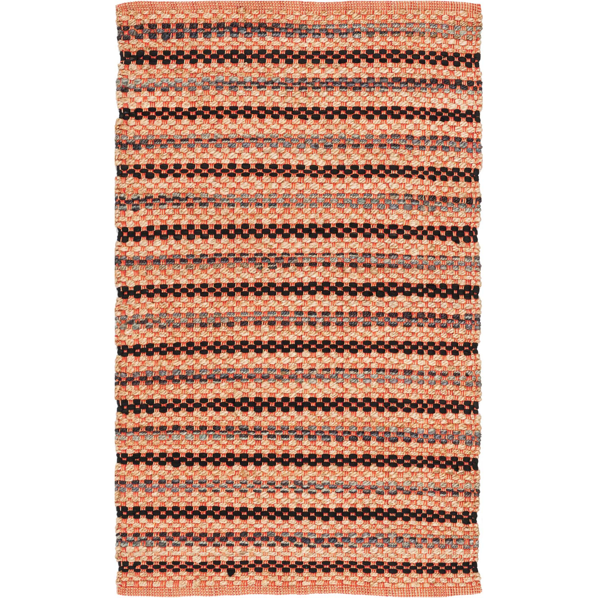 Cape Cod Orange/Black Area Rug - Image 3