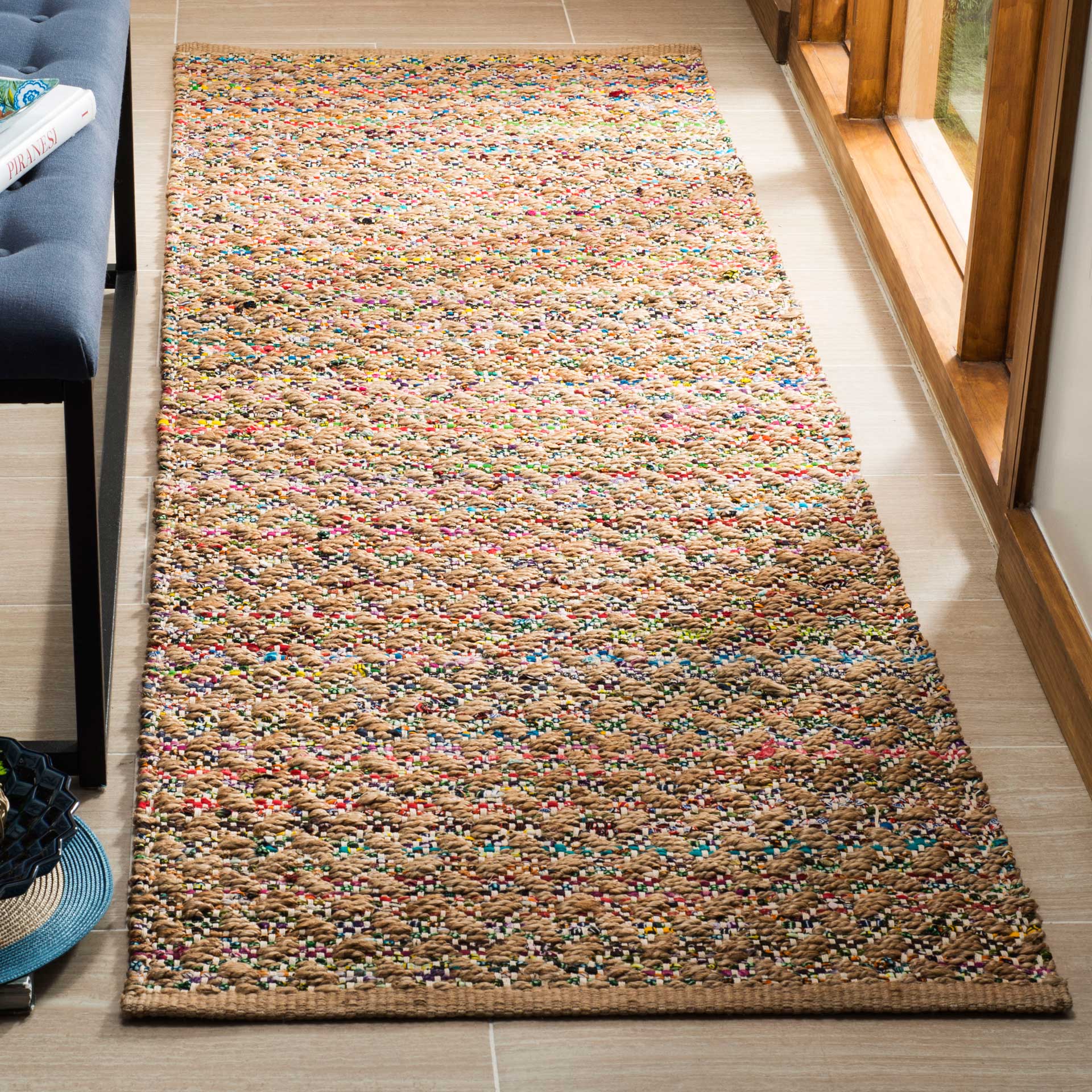 Cape Cod Red/Natural Runner Rug - Image 2