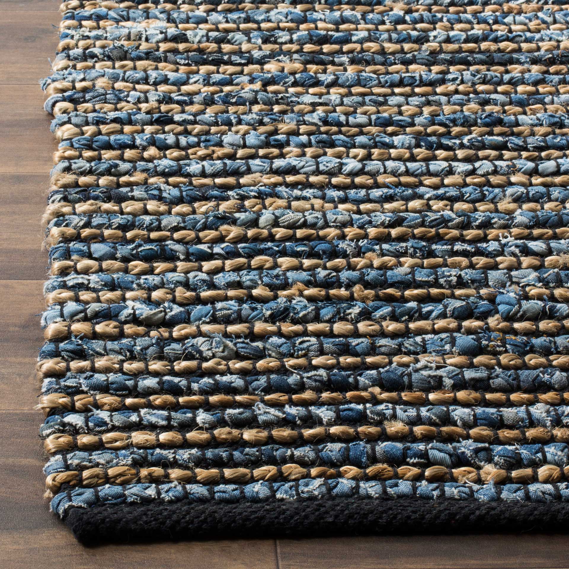 Cape Cod Stripe Blue Area Rug - Image 9