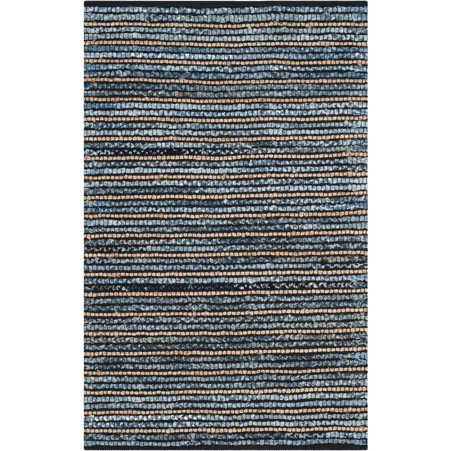 Cape Cod Stripe Blue/Natural Area Rug - Image 3