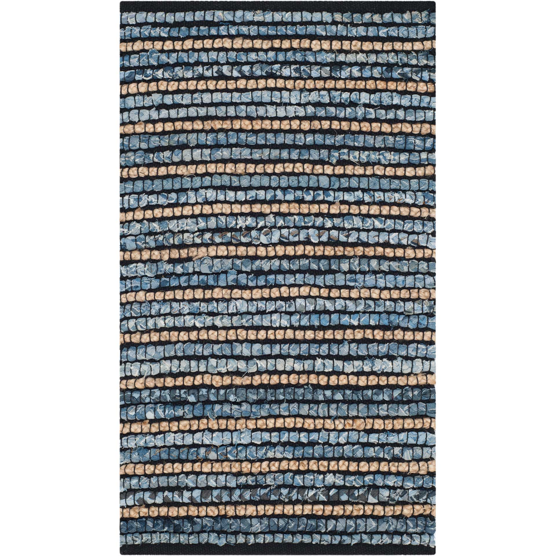 Cape Cod Stripe Blue/Natural Area Rug - Image 4