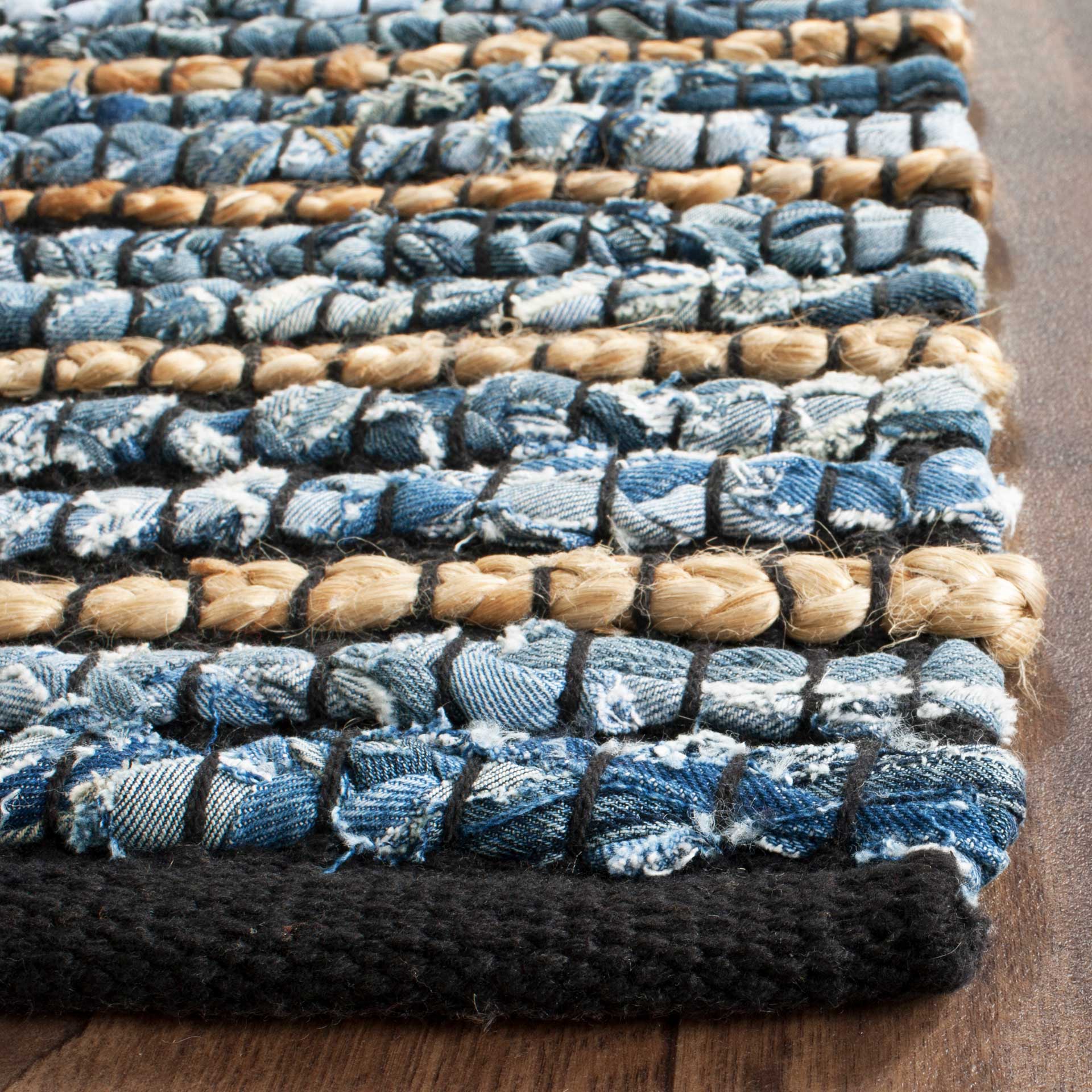 Cape Cod Stripe Blue/Natural Runner Rug - Image 2