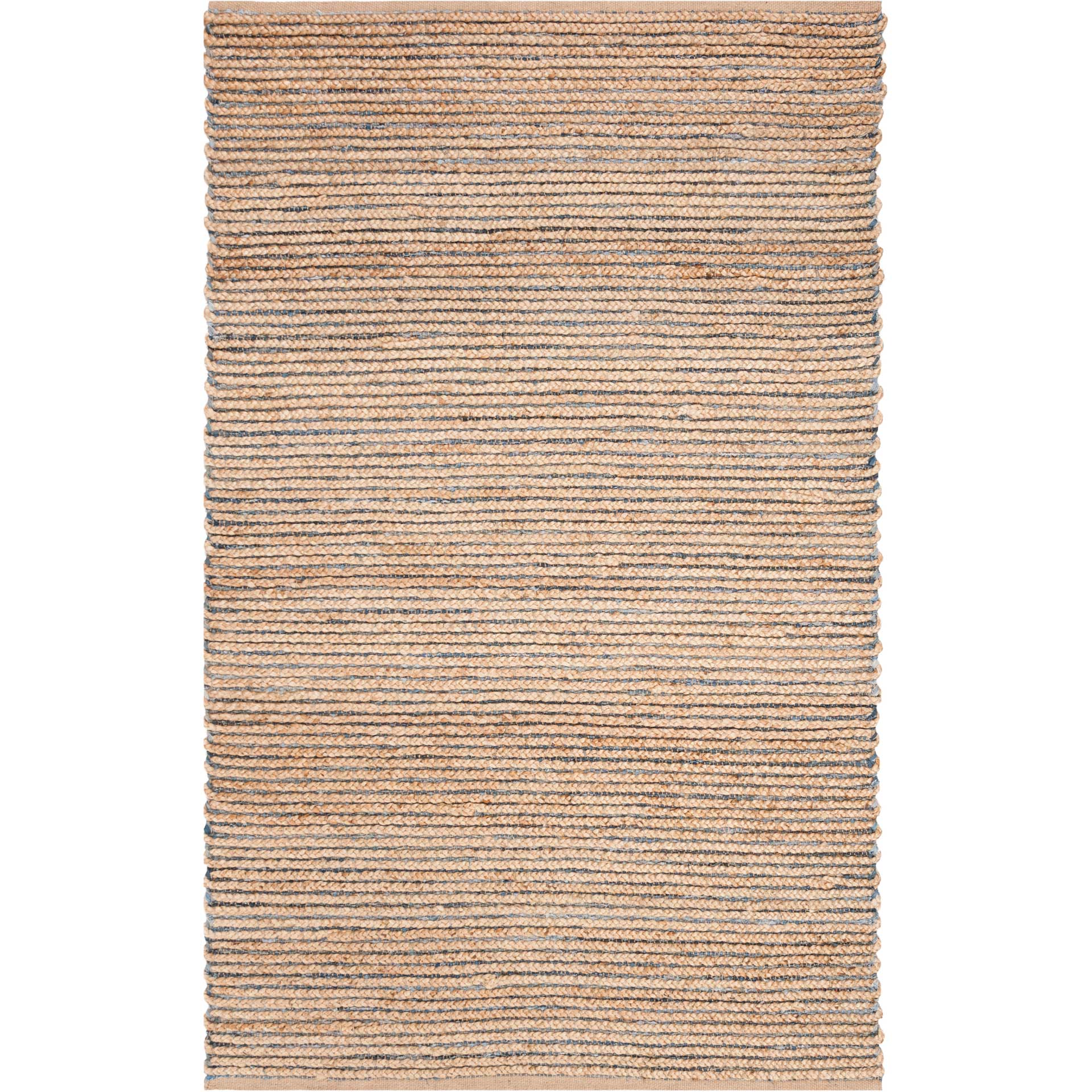 Cape Cod Stripe Natural/Blue Area Rug - Image 2