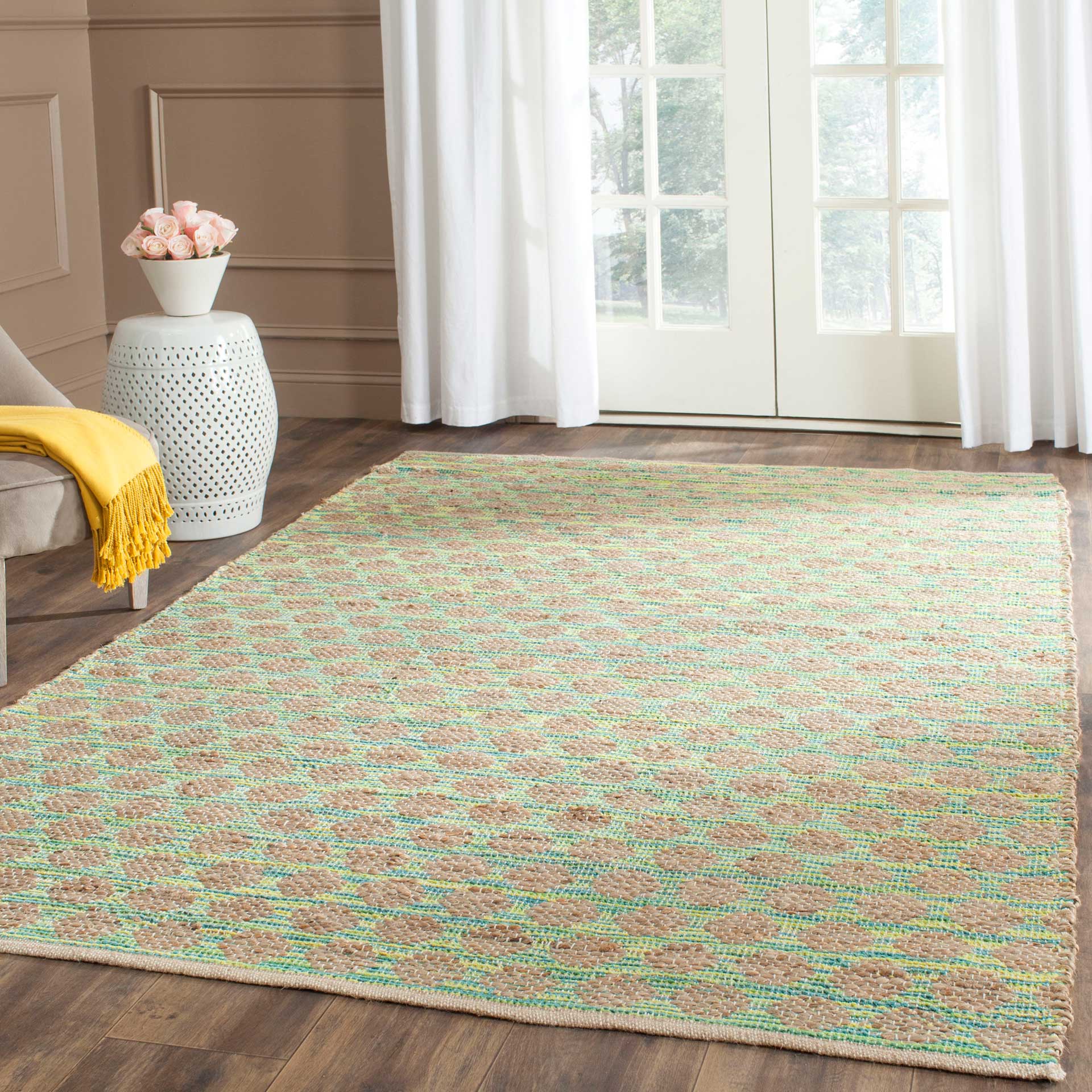 Cape Cod Teal/Natural Area Rug - Image 4