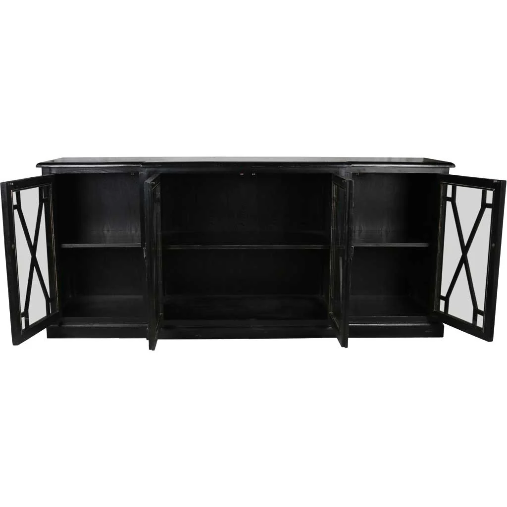 Caprice 4 Door Sideboard Black - Image 2