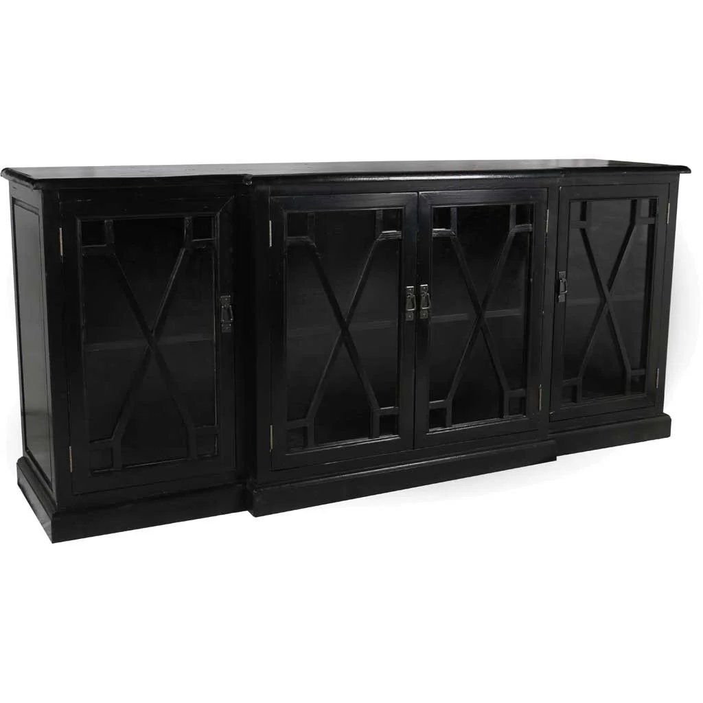Caprice 4 Door Sideboard Black - Image 3