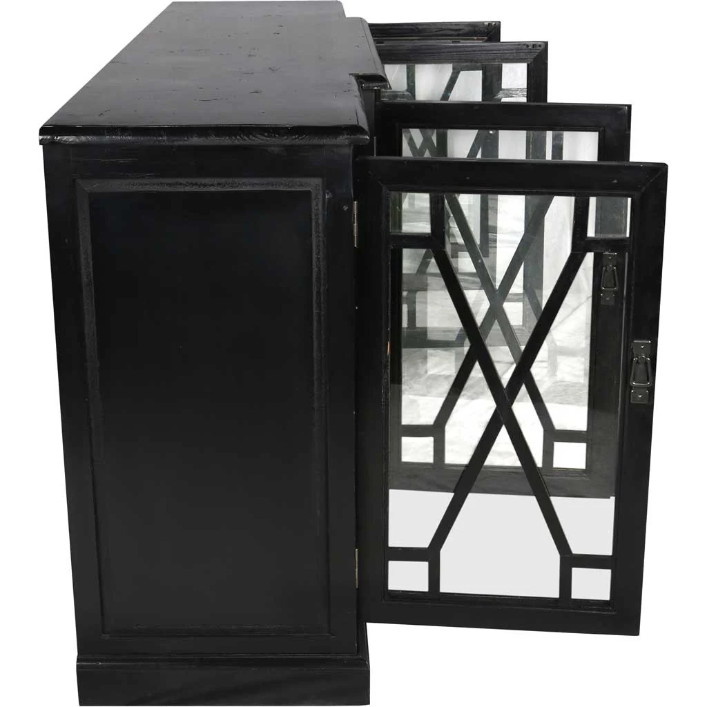 Caprice 4 Door Sideboard Black - Image 4