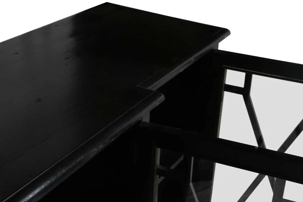 Caprice 4 Door Sideboard Black - Image 6