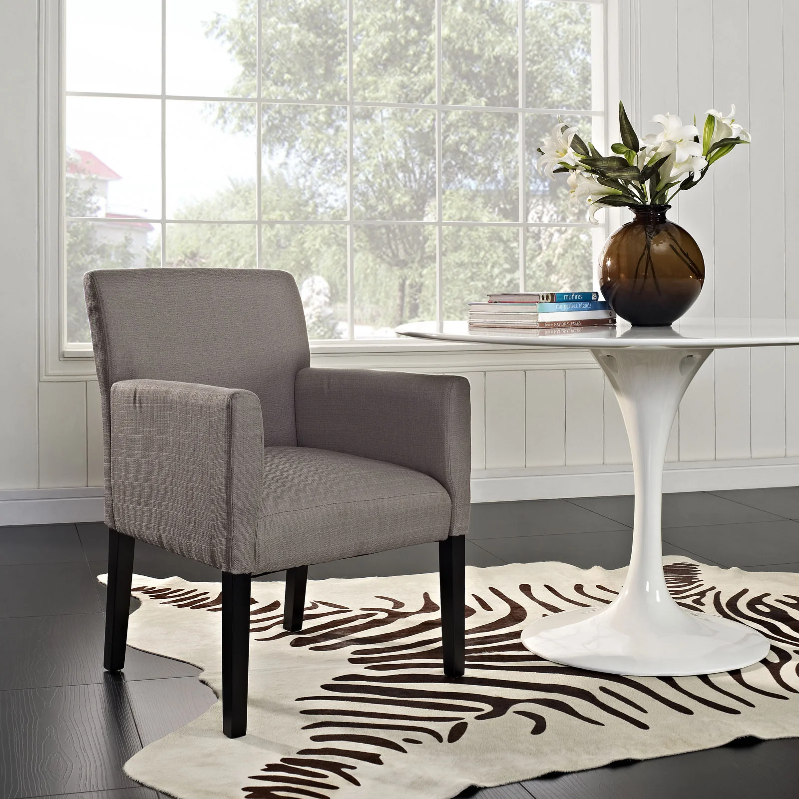 Care Wood Armchair Gray - Image 4