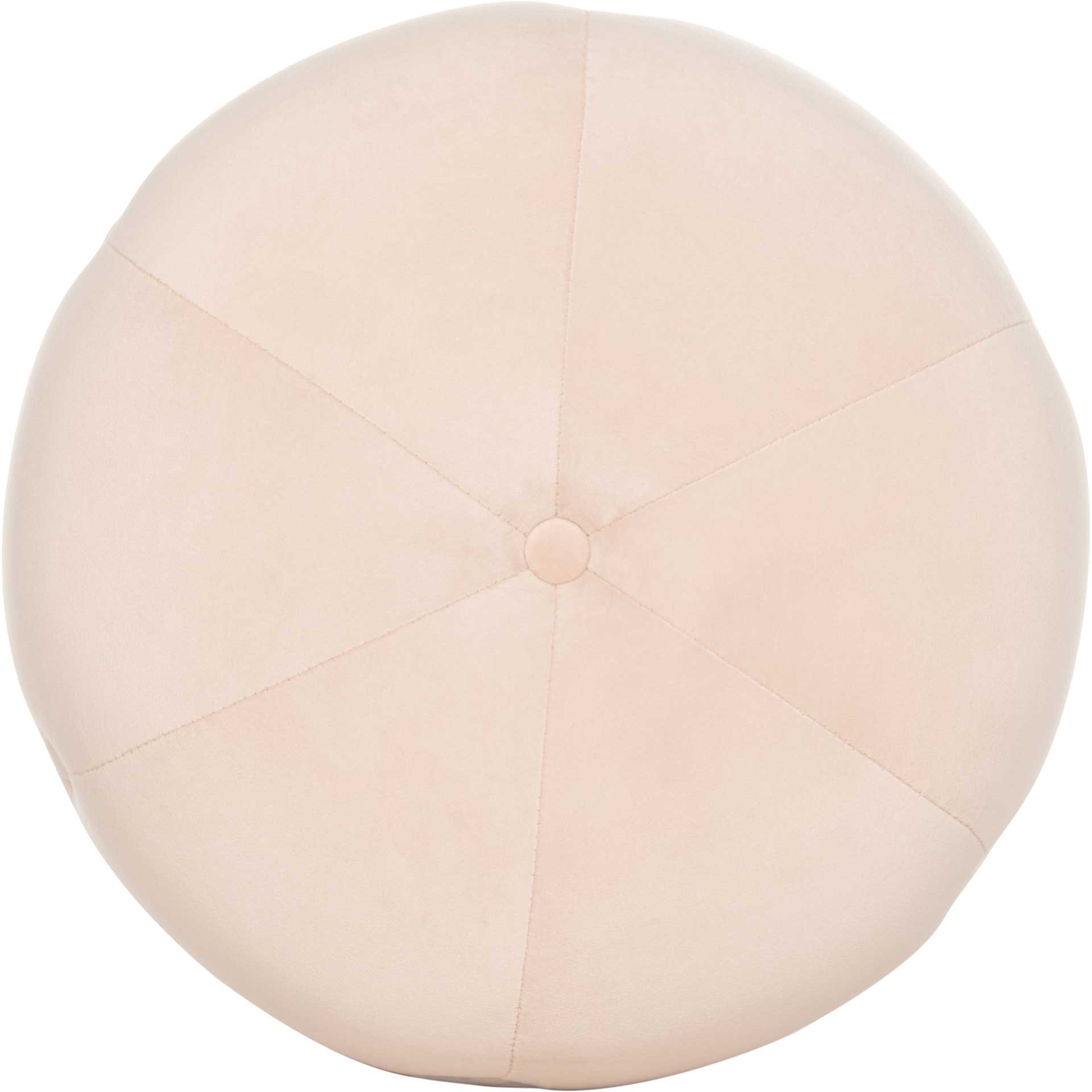 Carine Round Tufted Ottoman Light Pink - Image 2