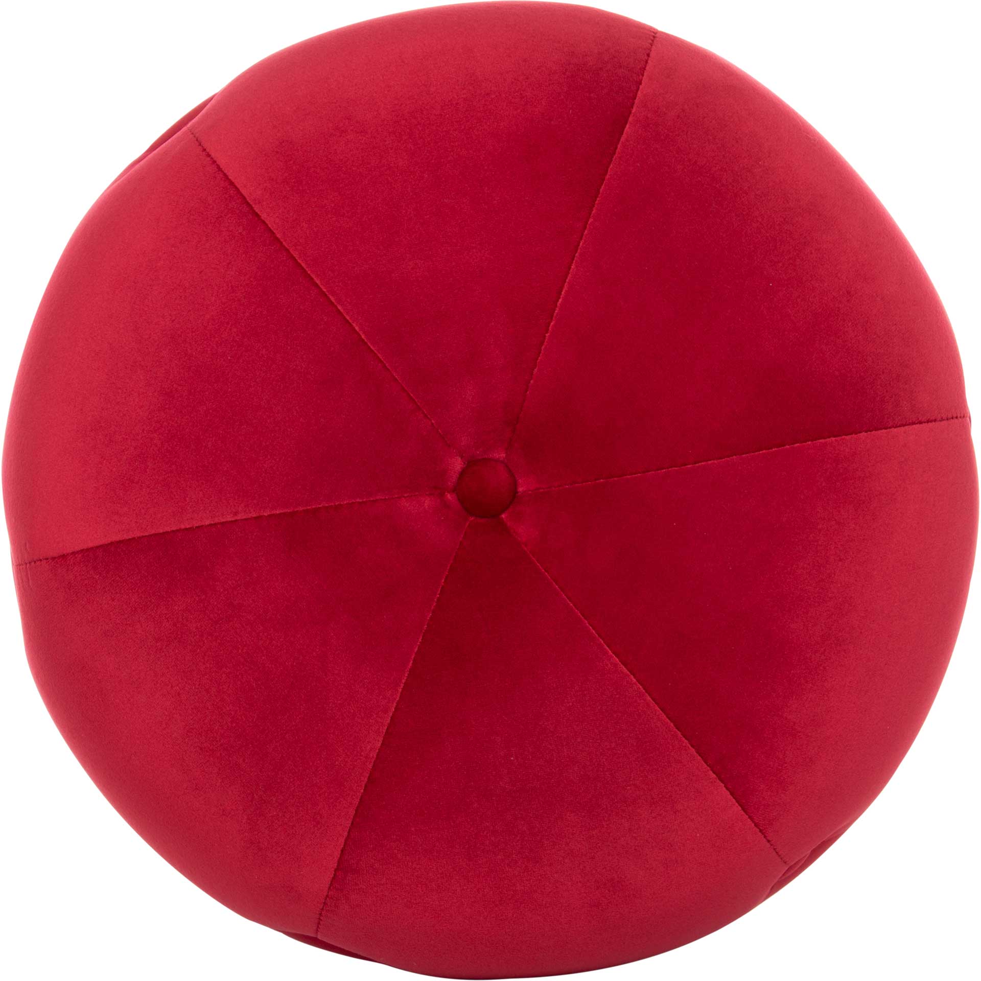 Carine Round Tufted Ottoman Ruby - Image 2