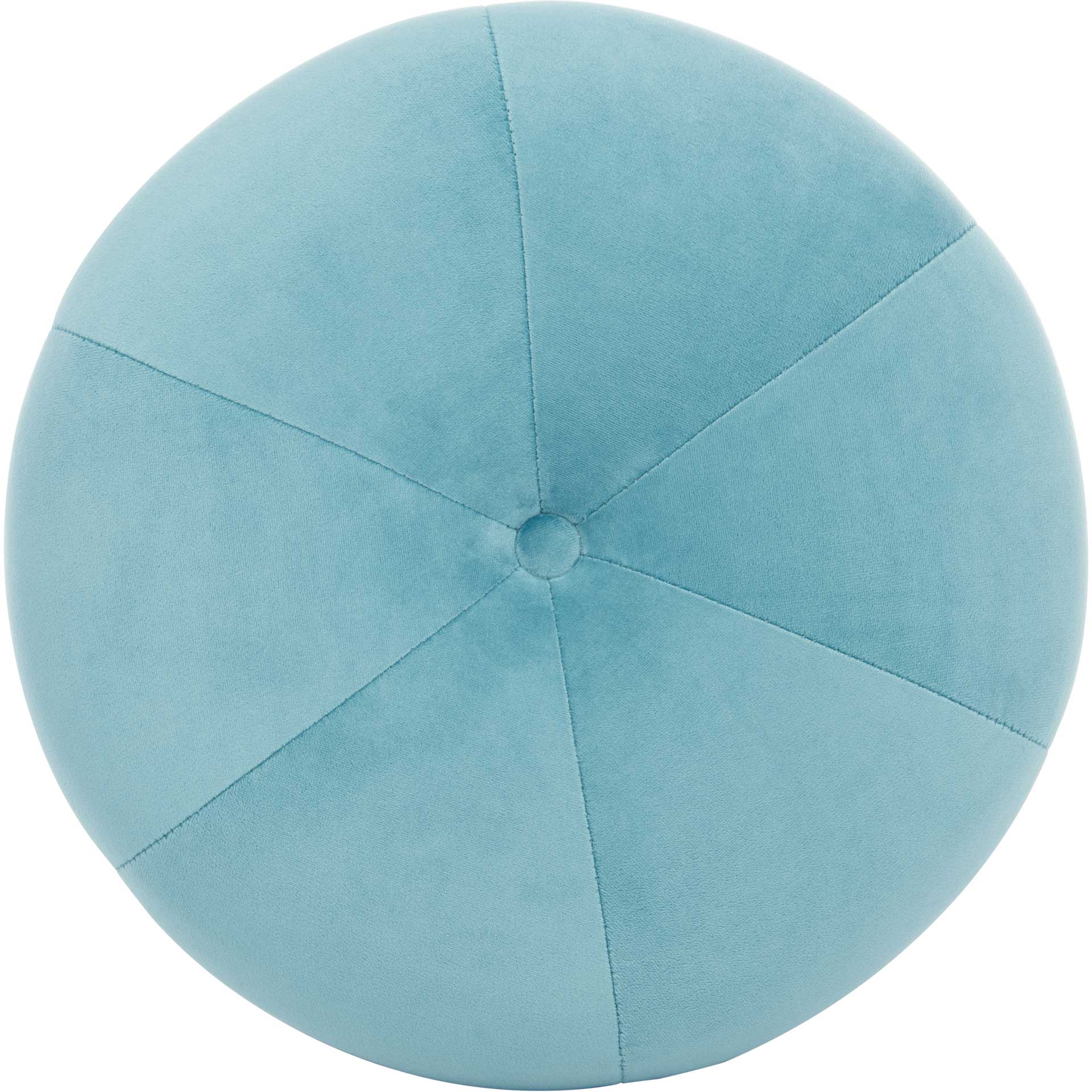 Carine Round Tufted Ottoman Seafoam - Image 2