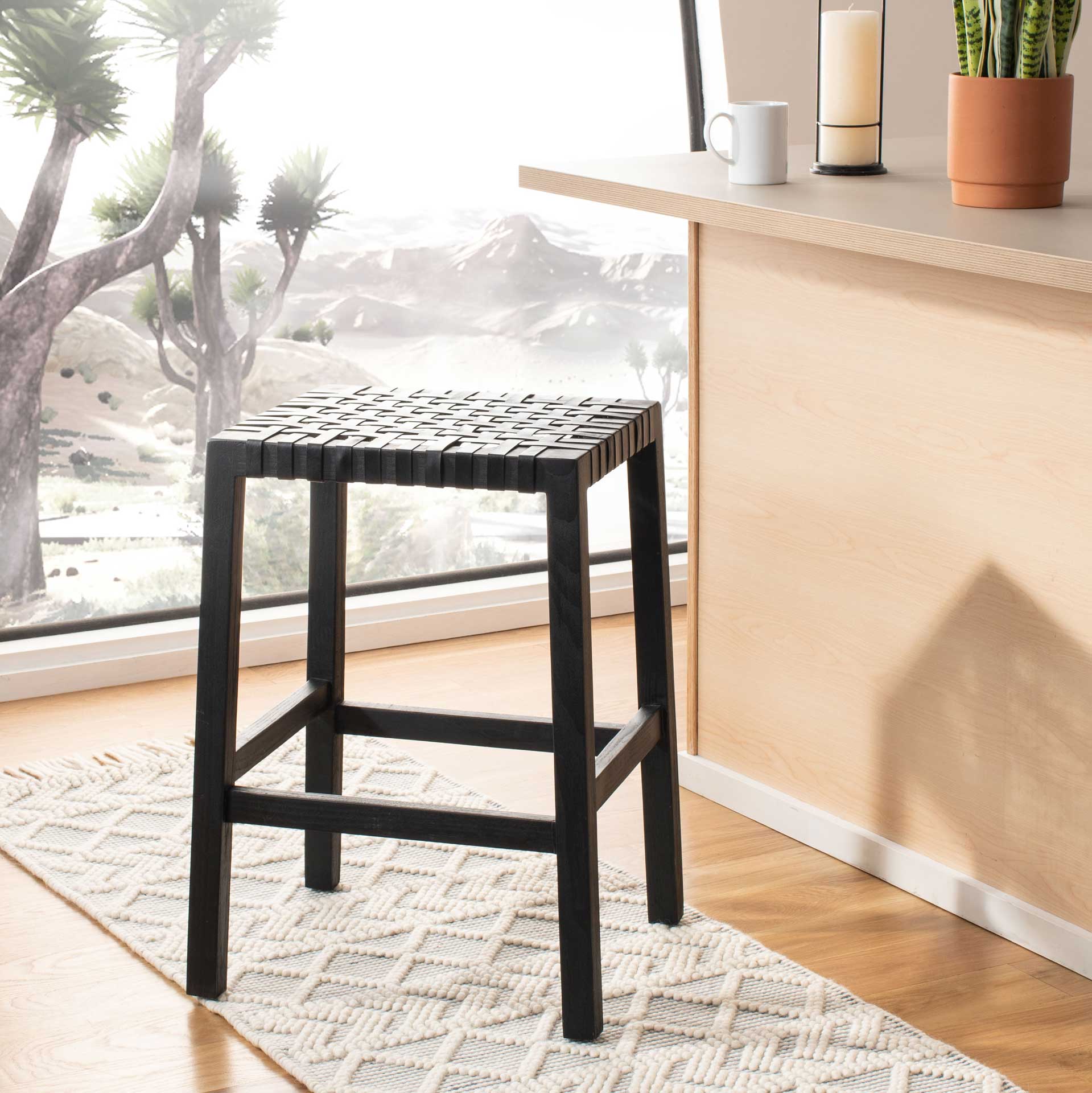 Carla Counter Stool Black - Image 6