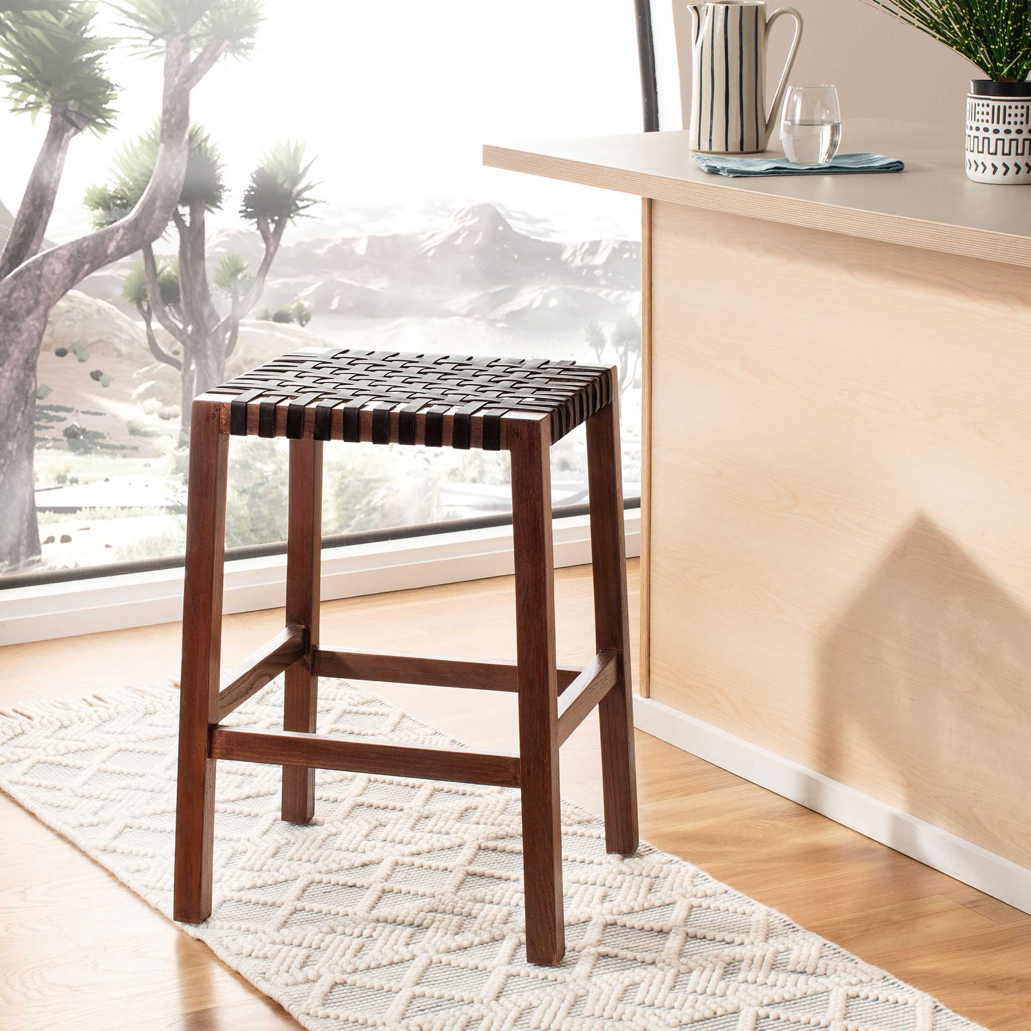 Carla Counter Stool Brown - Image 6