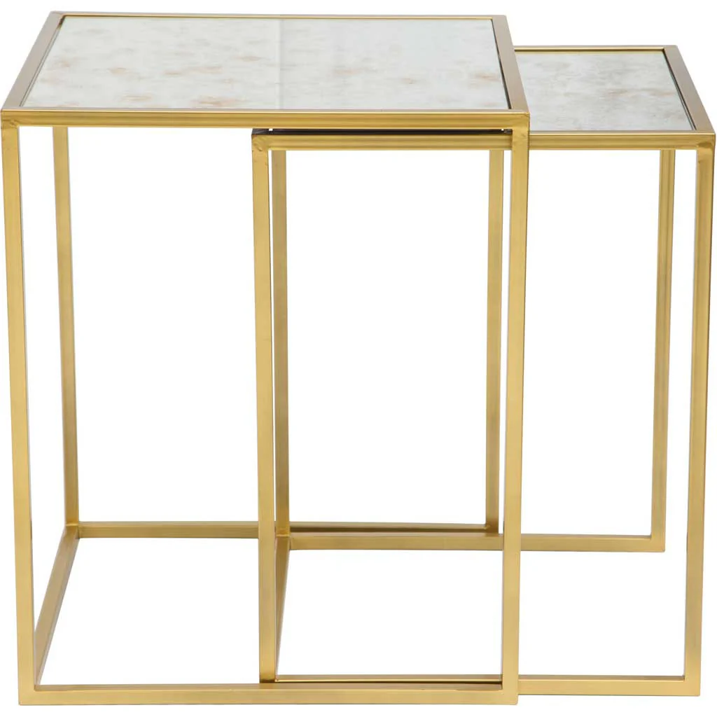 Carla Nesting Tables Brass - Image 2