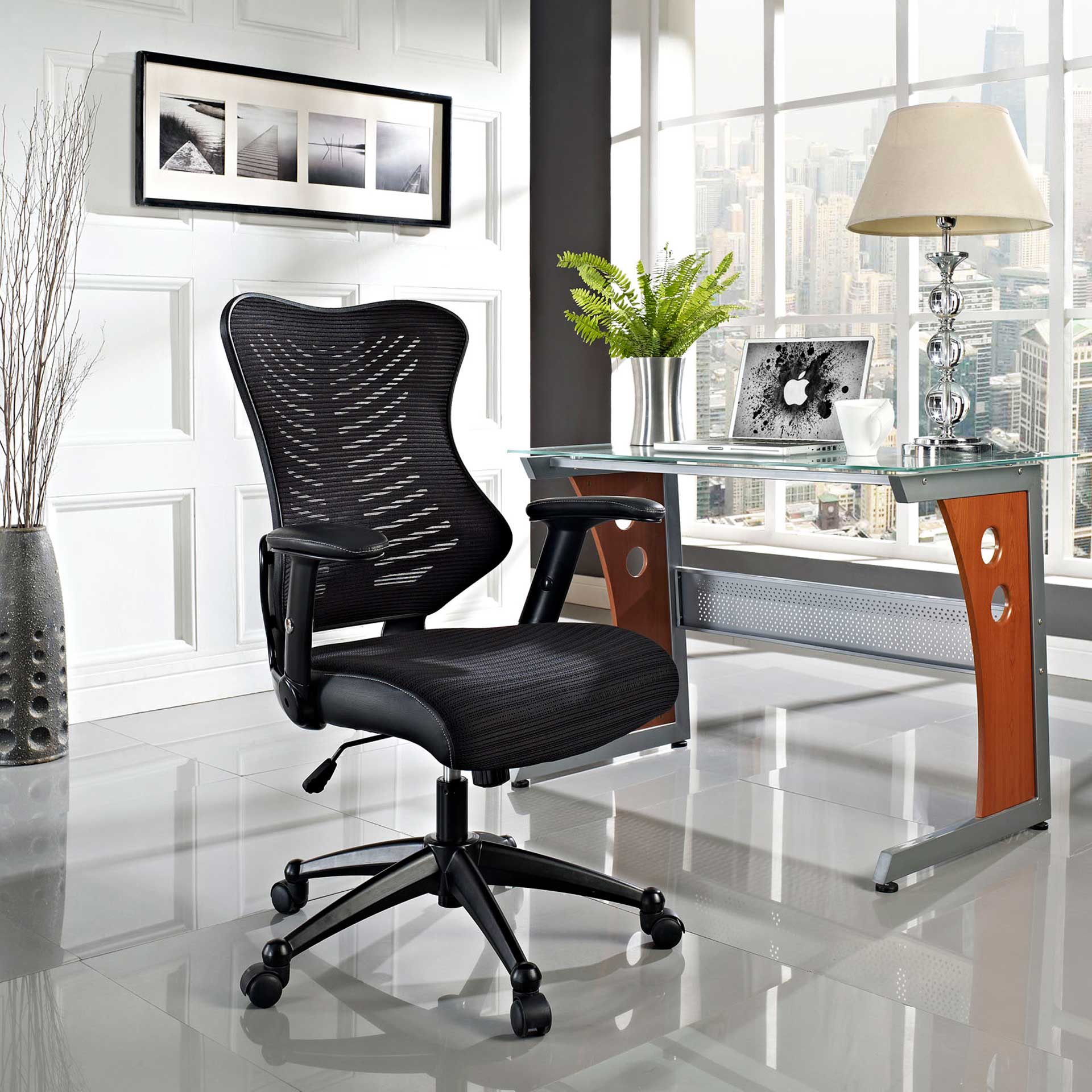 Carla Office Chair Black - Image 4