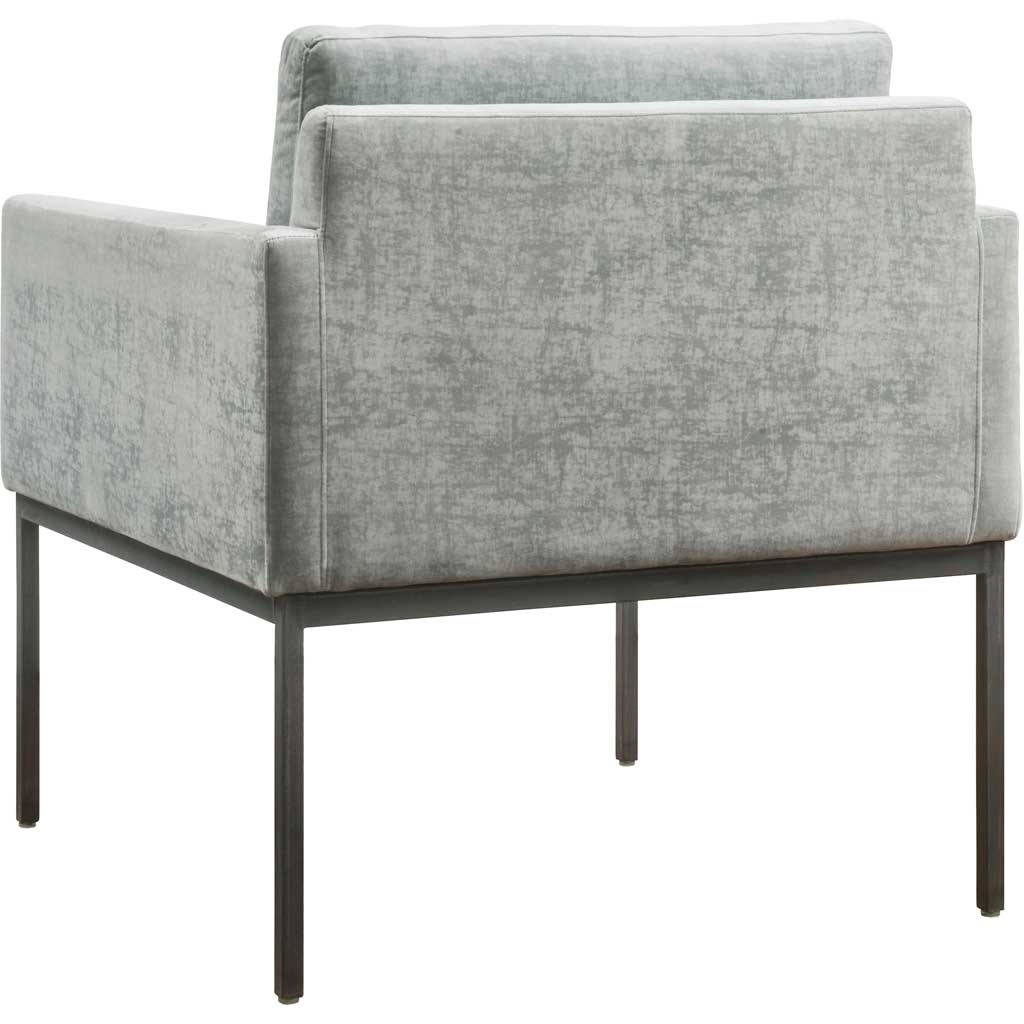 Carlson Velvet Chair Gray - Image 3