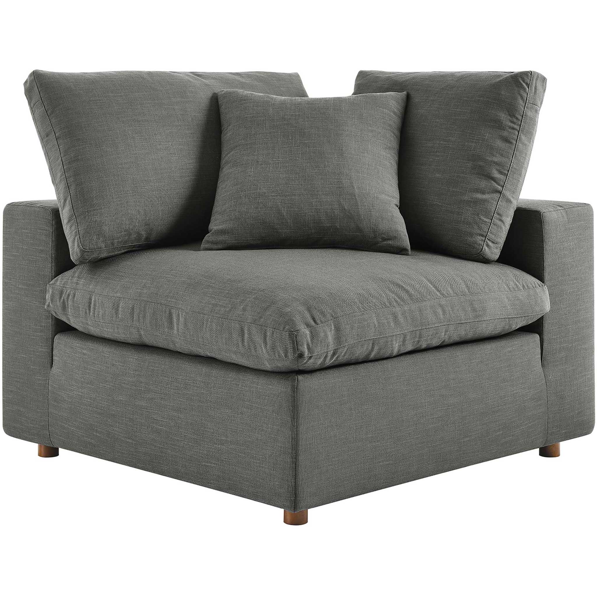 Carmen 4 Piece Modular Sectional Sofa Gray - Image 4