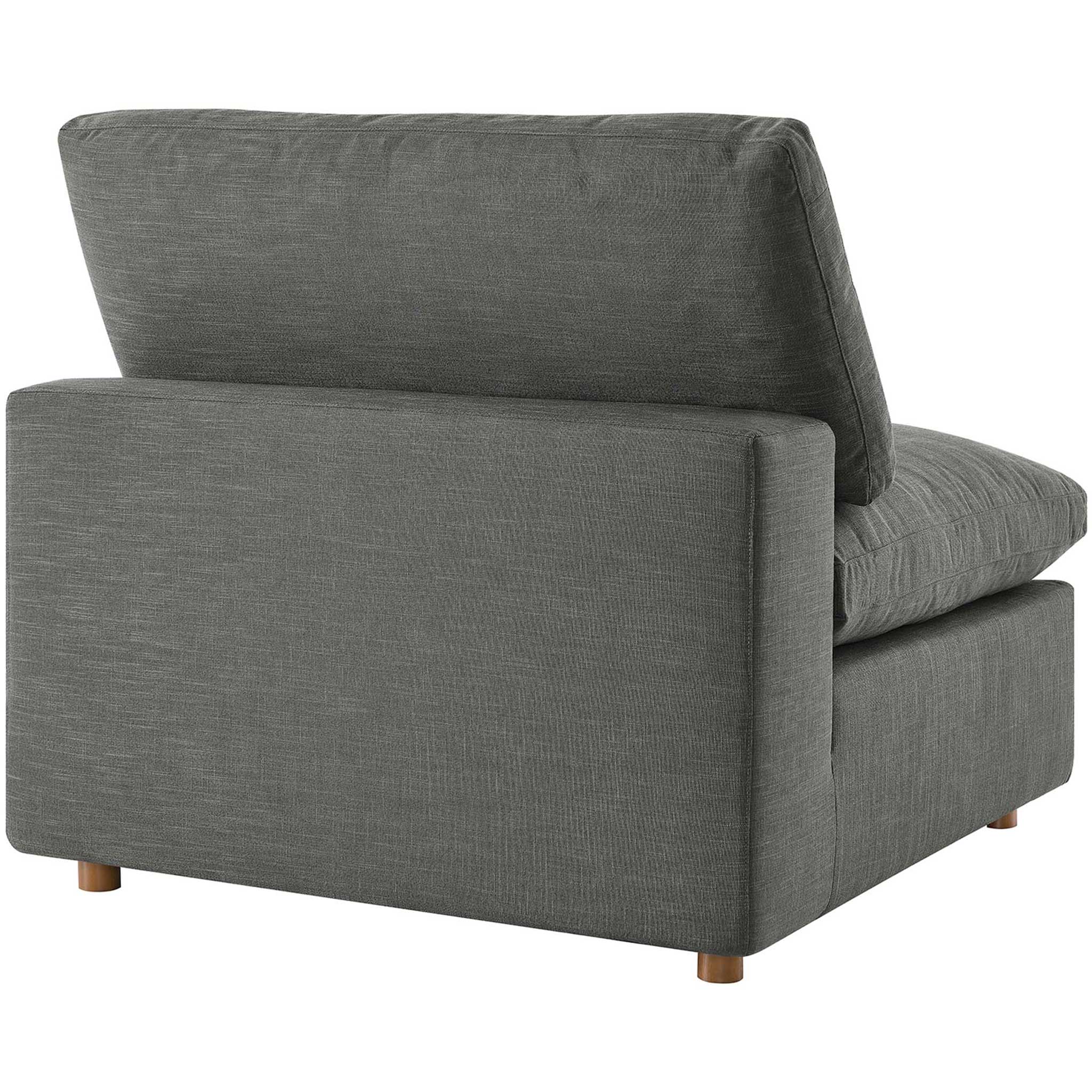 Carmen 4 Piece Modular Sectional Sofa Gray - Image 9