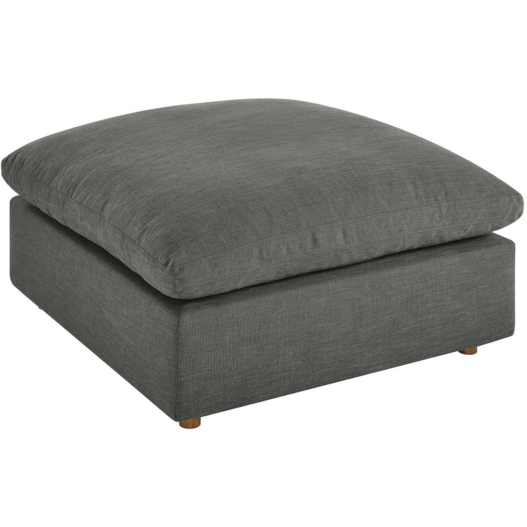 Carmen 4 Piece Modular Sofa with Ottoman Gray - Image 8