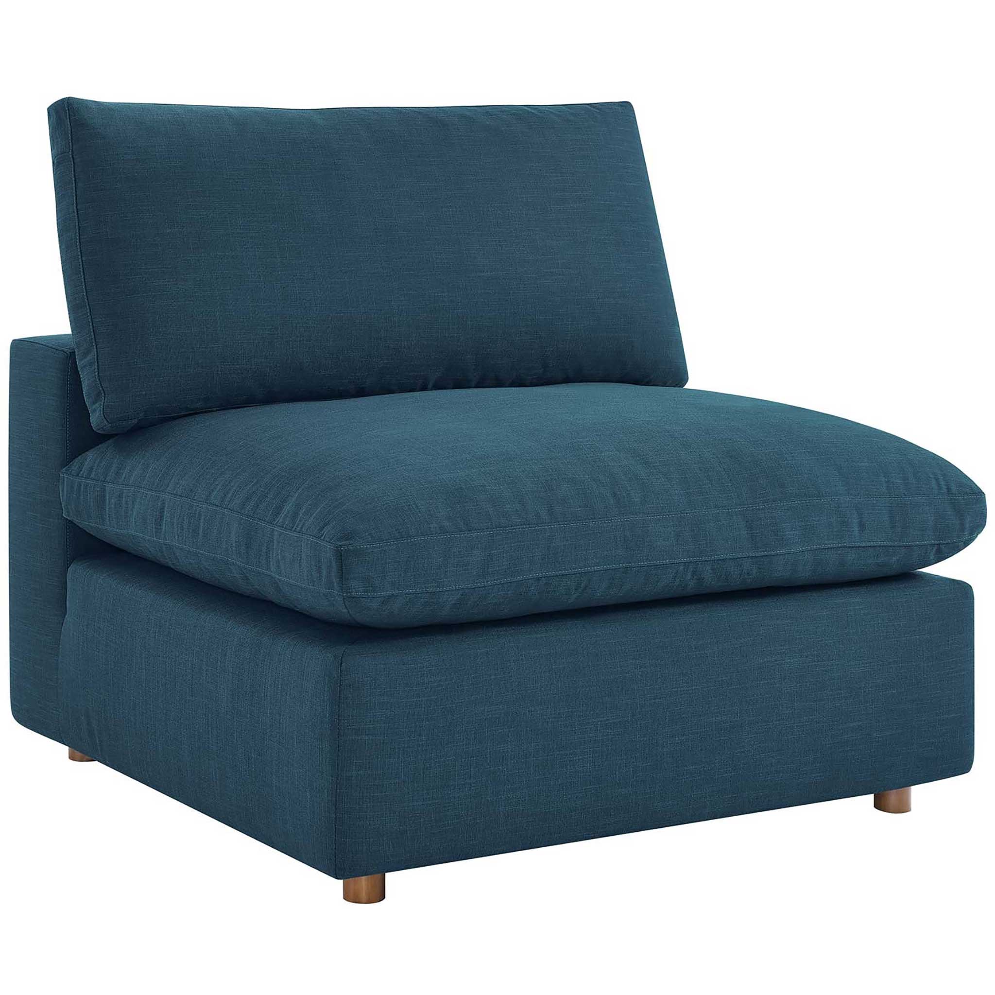 Carmen 5 Piece Armless Modular Sofa Azure - Image 6