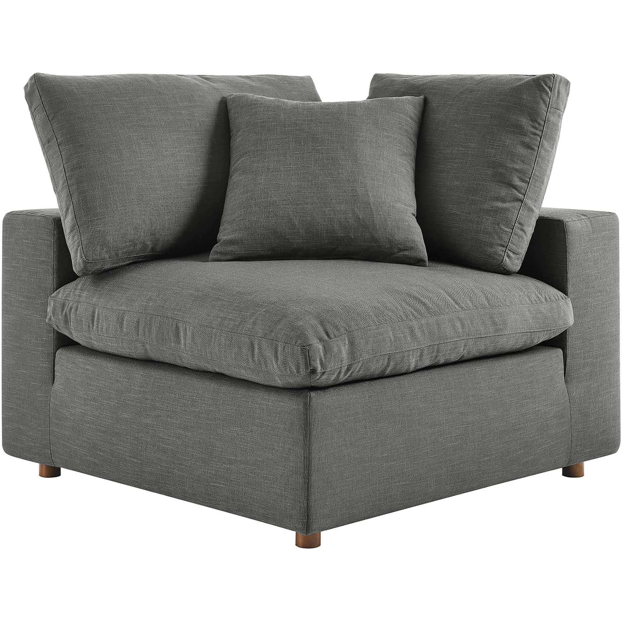 Carmen 5 Piece Armless Modular Sofa Gray - Image 4