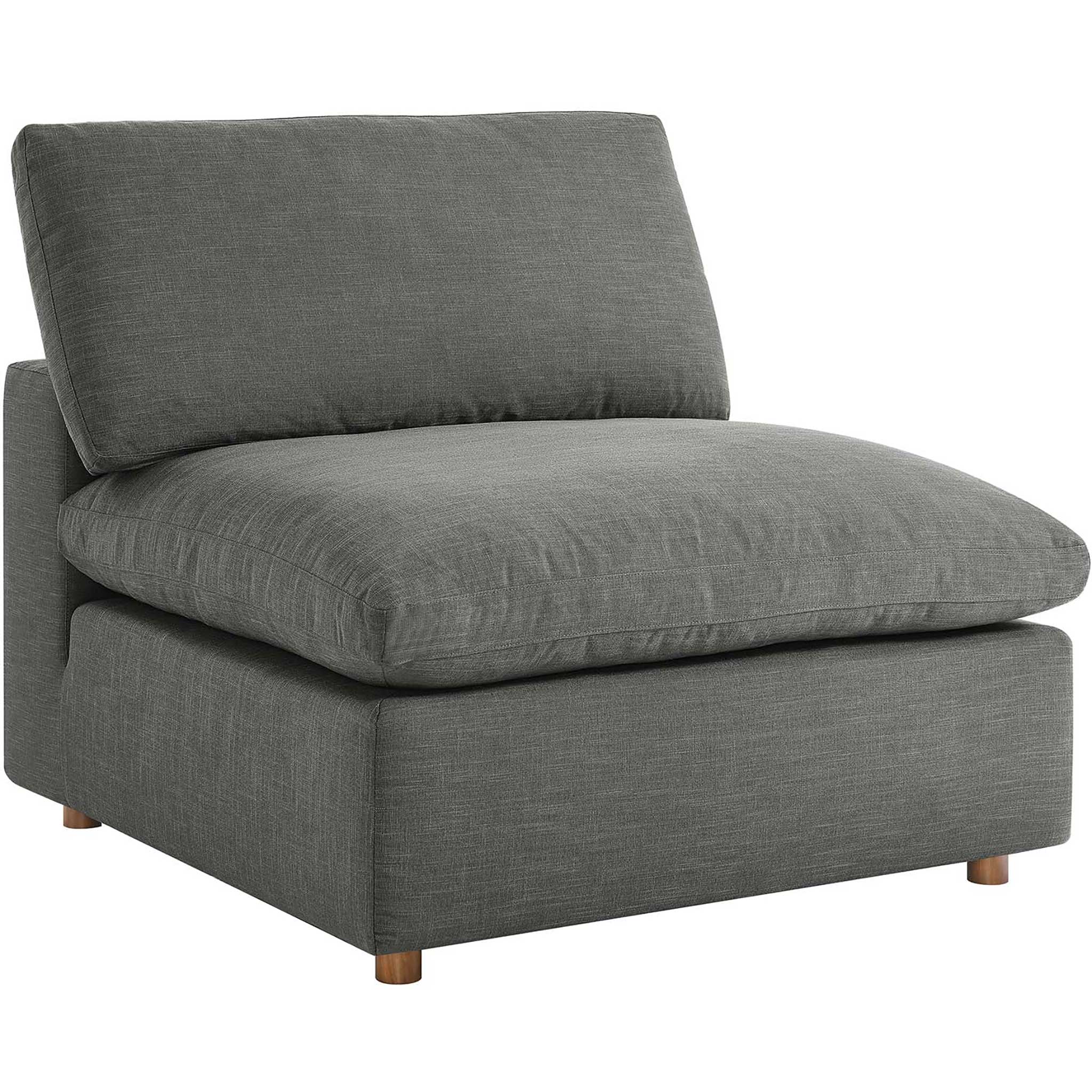 Carmen 5 Piece Armless Modular Sofa Gray - Image 6