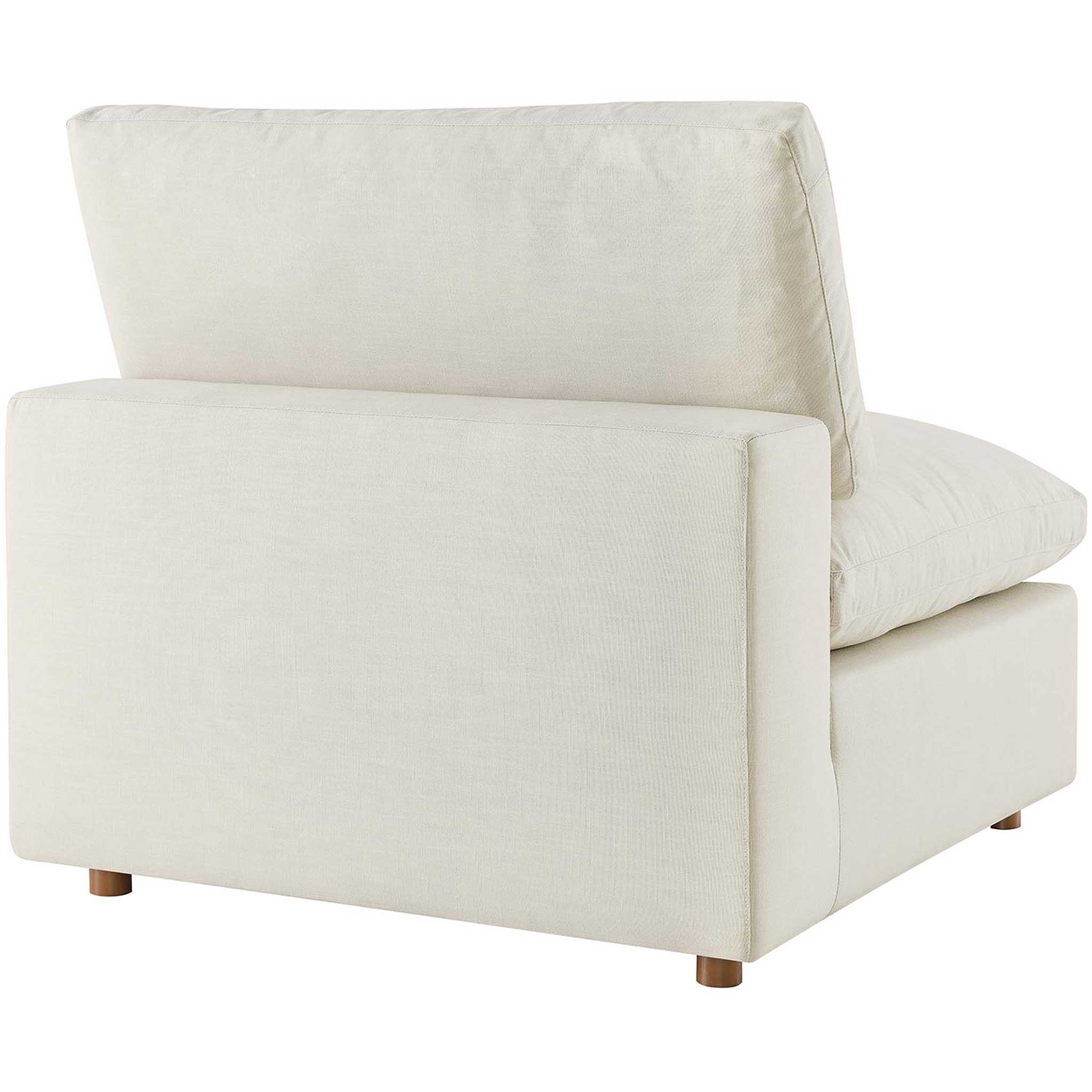Carmen 5 Piece Armless Modular Sofa Light Beige - Image 7