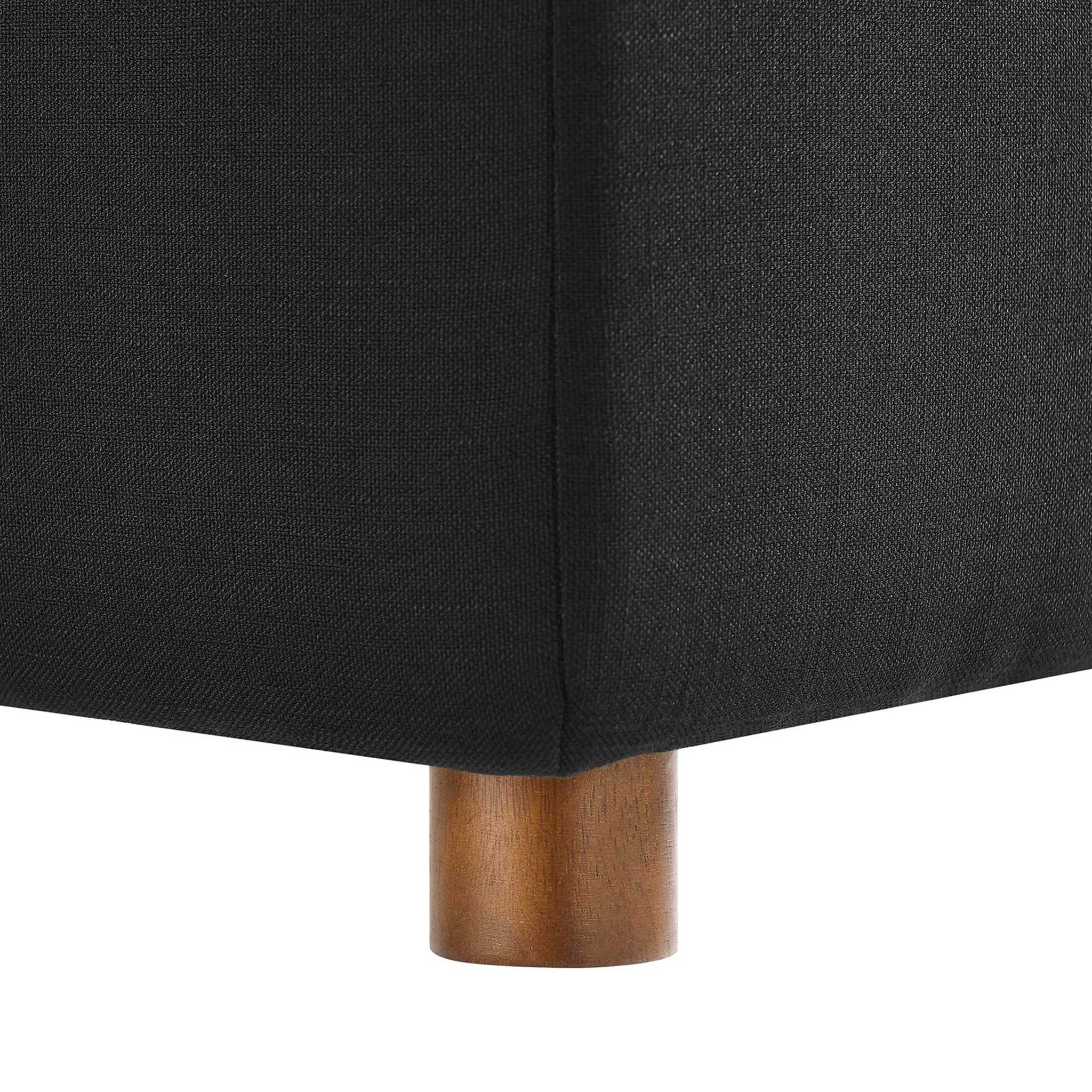 Carmen 5 Piece Modular Sectional Sofa Black - Image 8
