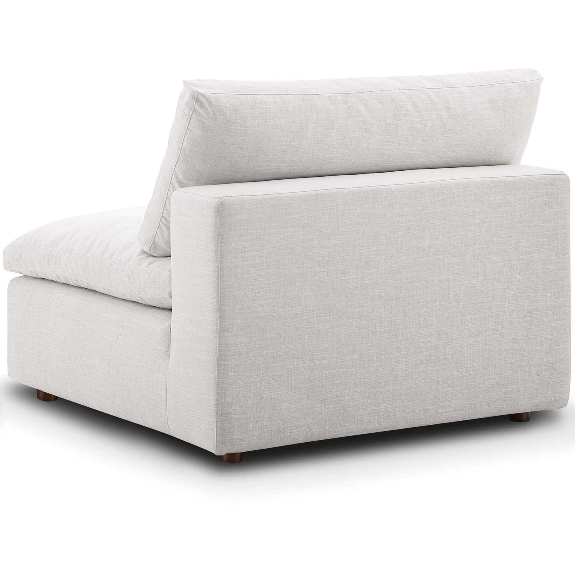 Carmen 5 Piece Modular Sofa with Ottoman Beige - Image 7