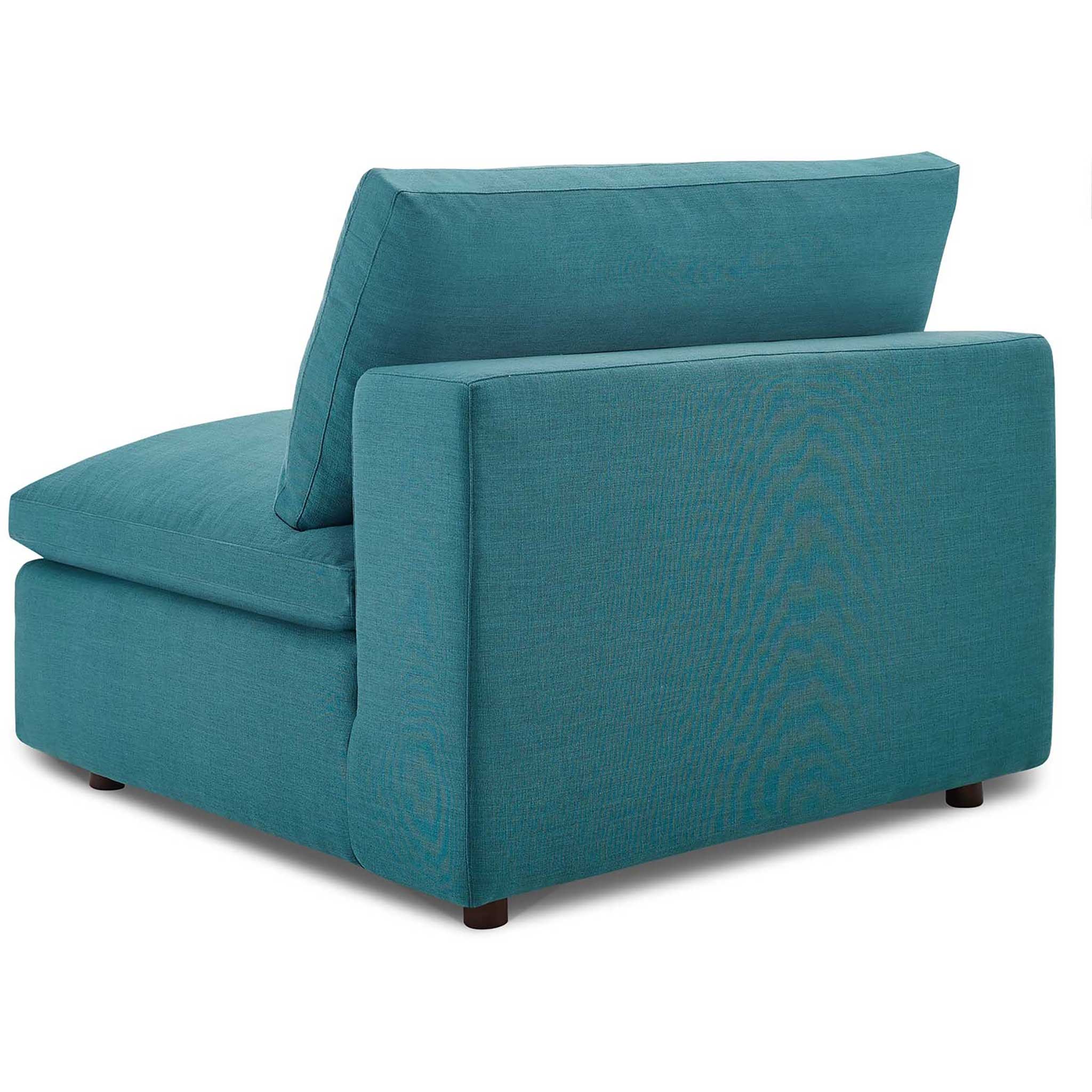 Carmen 6 Piece Modular Sectional Sofa Teal - Image 4