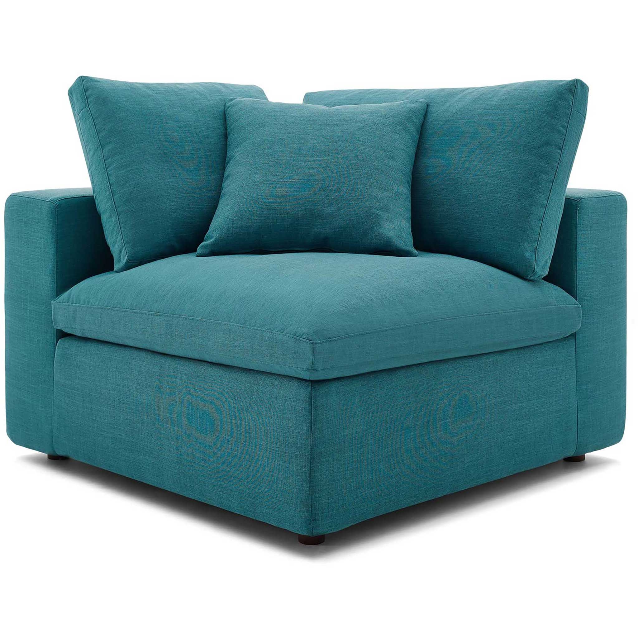 Carmen 6 Piece Modular Sectional Sofa Teal - Image 5
