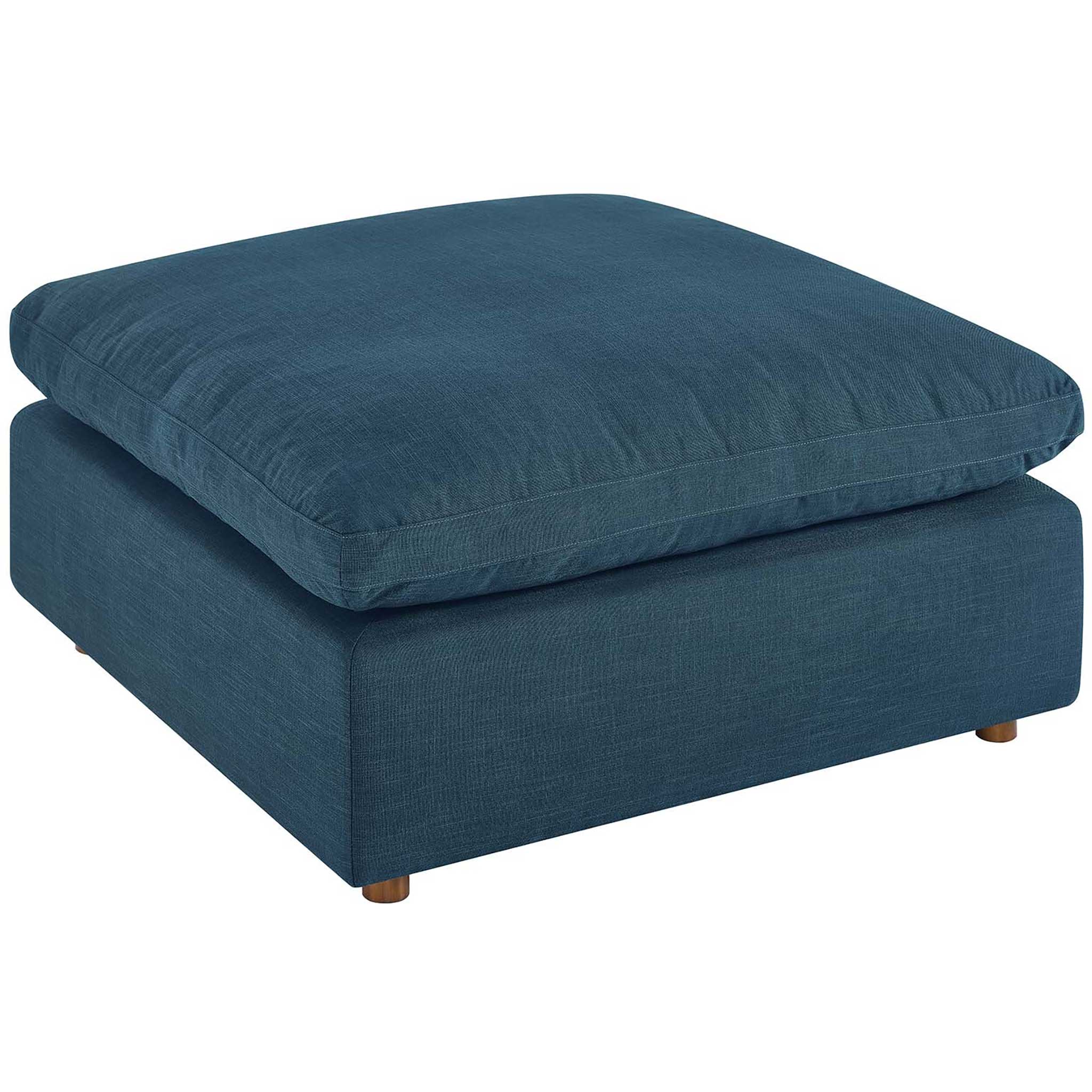 Carmen 6 Piece Modular Sofa with Ottomans Azure - Image 8