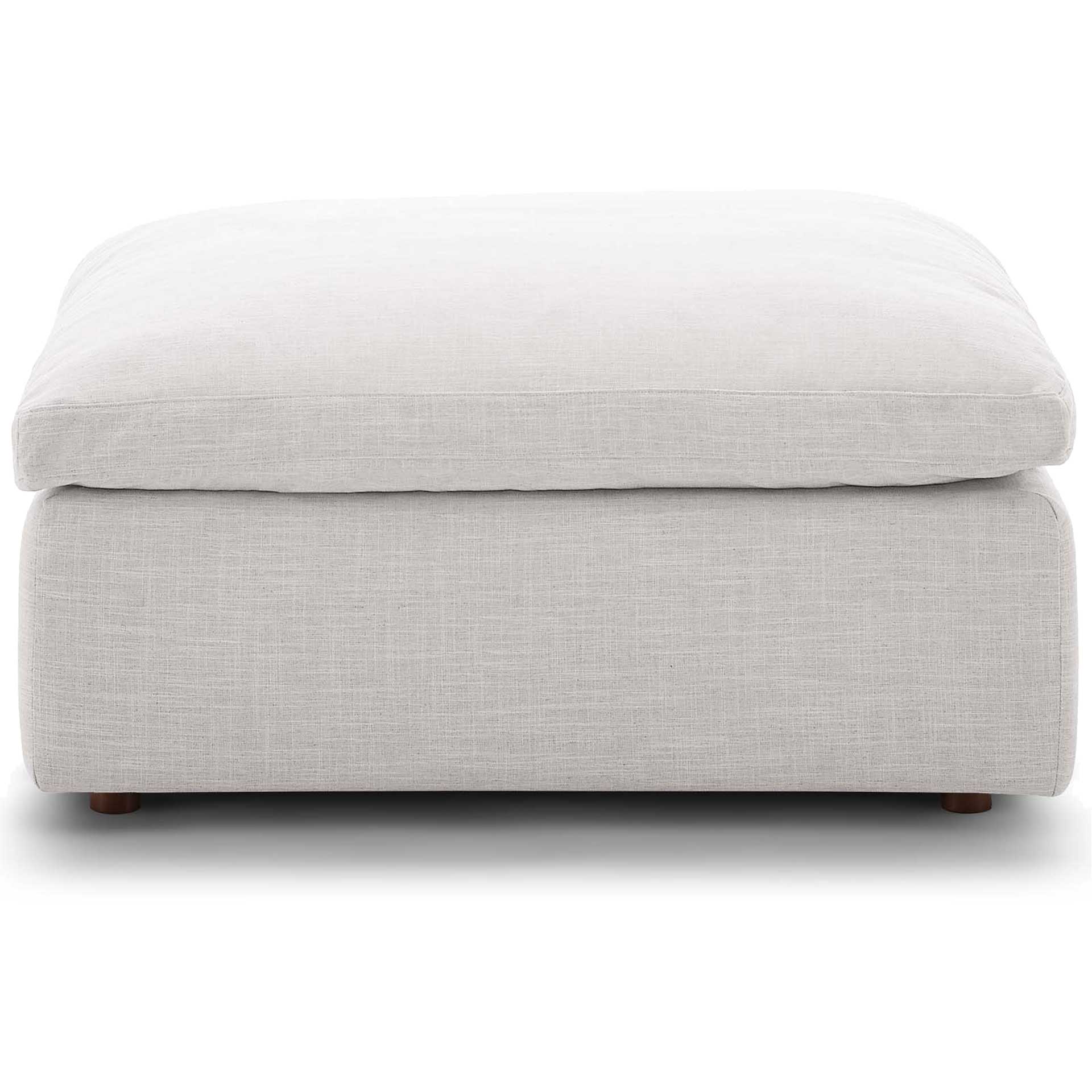 Carmen 6 Piece Modular Sofa with Ottomans Beige - Image 8