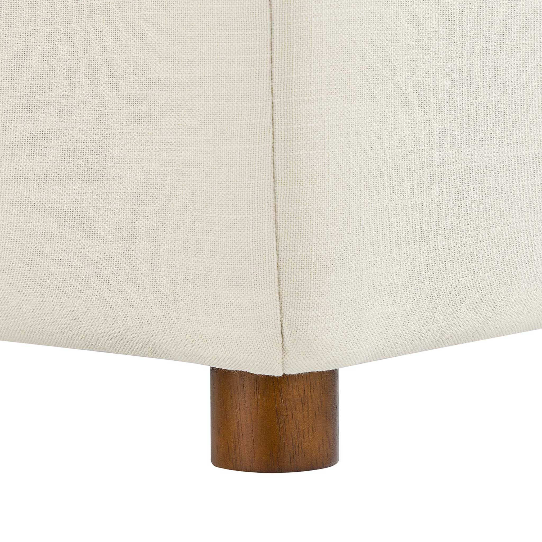 Carmen 6 Piece Modular Sofa with Ottomans Light Beige - Image 9